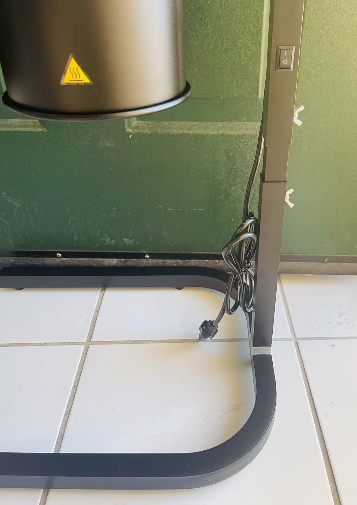 Heat Lamp for Food 500W Teflon-Coated Bulbs Food Heat Lamp with 5 Adjustable Height Lamp Stand customer photo 2