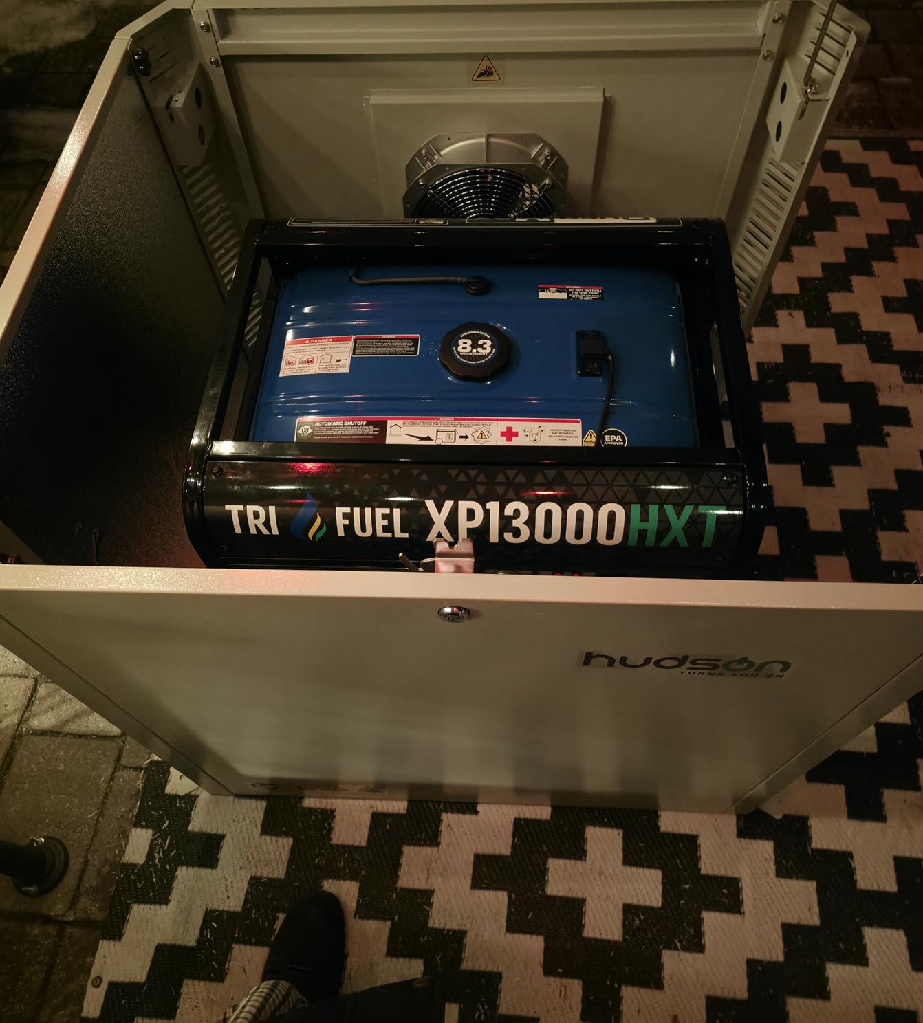 Hudson Generator Box, SD Aluminum Generator Enclosure with Ventilation, Heat Dissipation & Reduce Noise, Accommodates The Maximum Size of 39.4