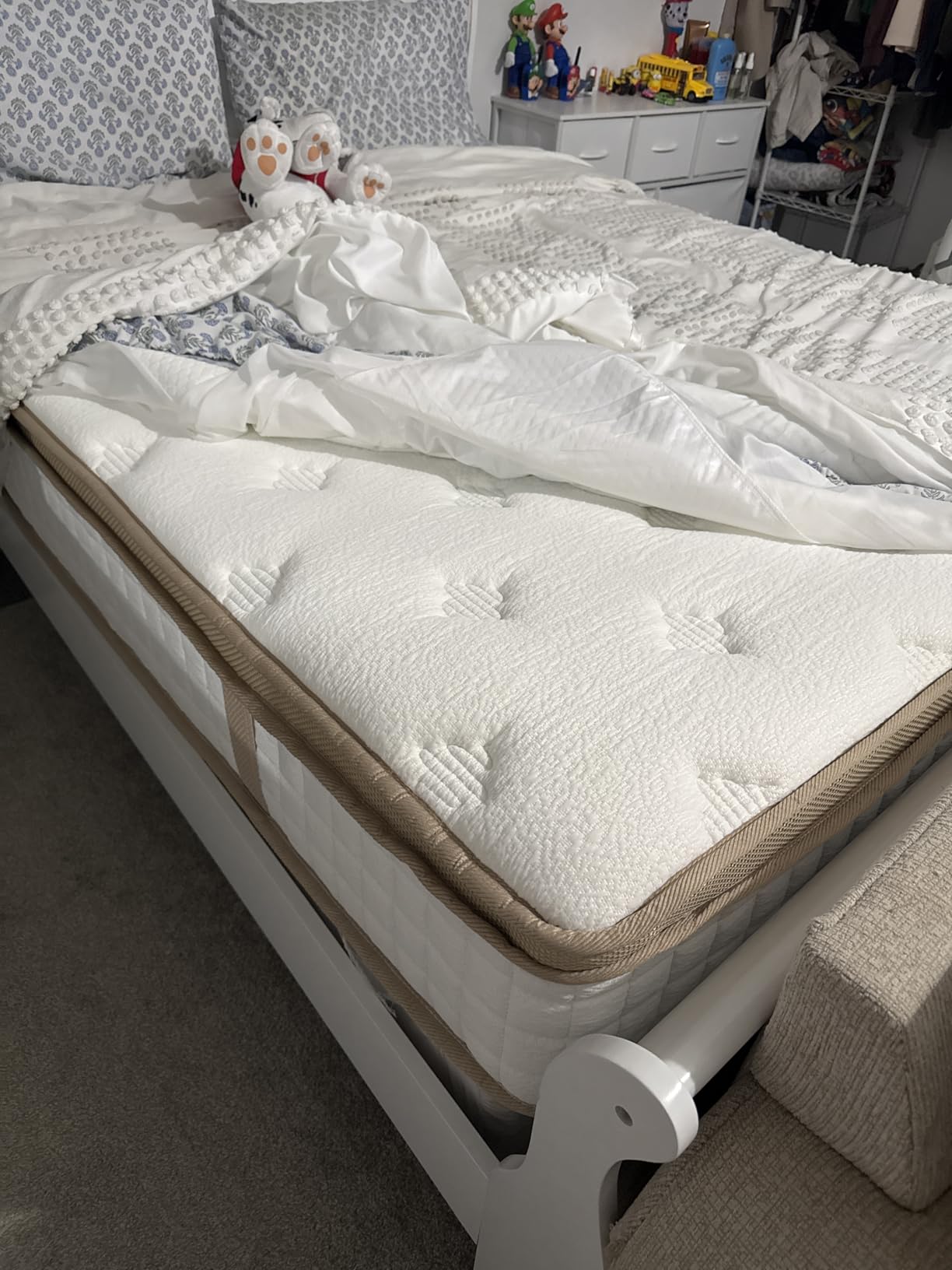 MOOA Mattress Full Size, 12 Inch Mattress Medium Firm with Extra Lumbar & Shoulder Support, Hybrid Mattresses with Gel Memory Foam, Pressure Relief & Motion Isolation, No Odor customer photo 1