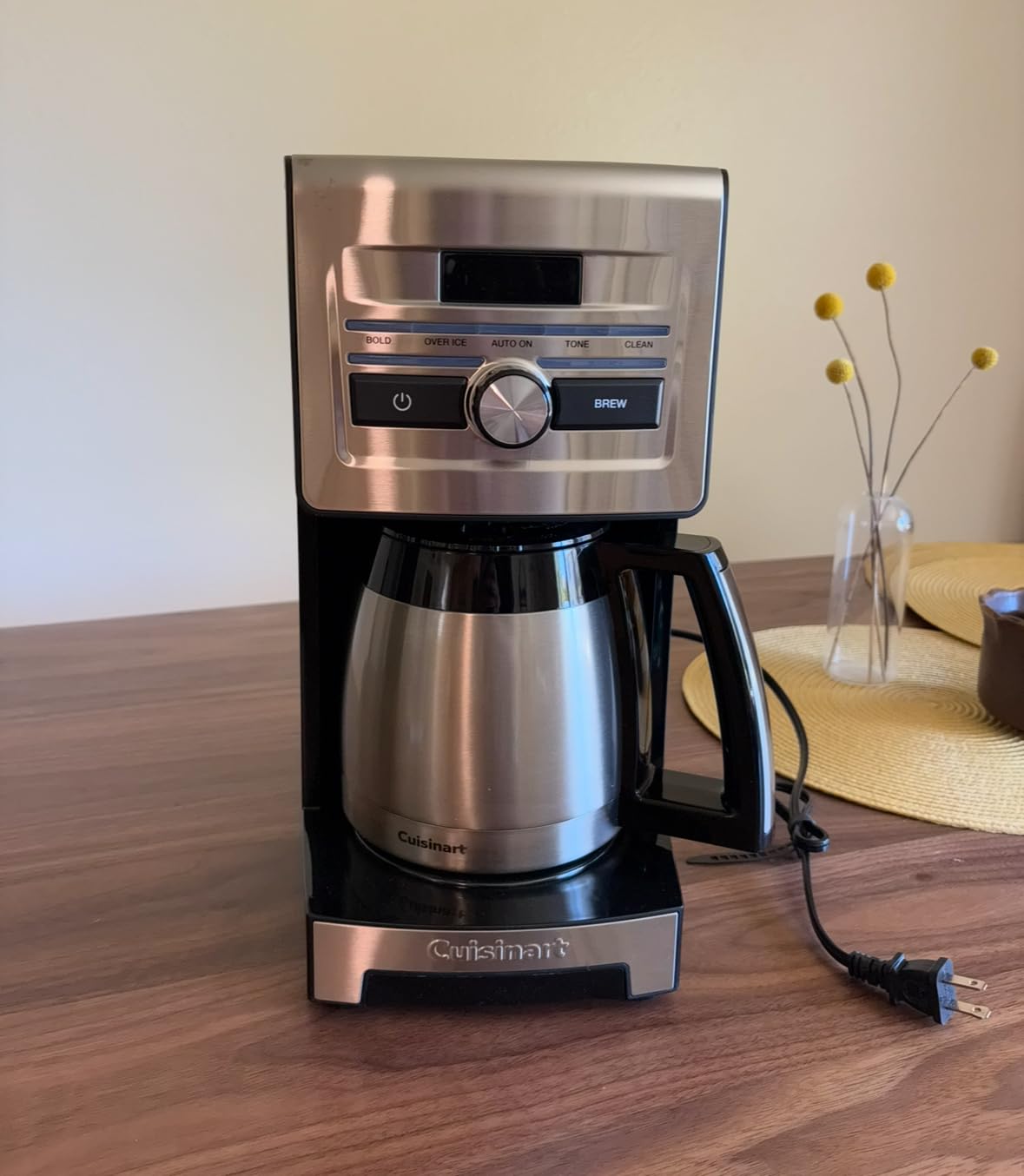 Cuisinart Personal Brew 10-Cup Thermal Coffee Maker, Fully Automatic Programmable Coffee Machine with Hot or Over Ice Options, Brew Strength Control, 52 Ounce Removable Water Reservoir, DCC-10 customer photo 1