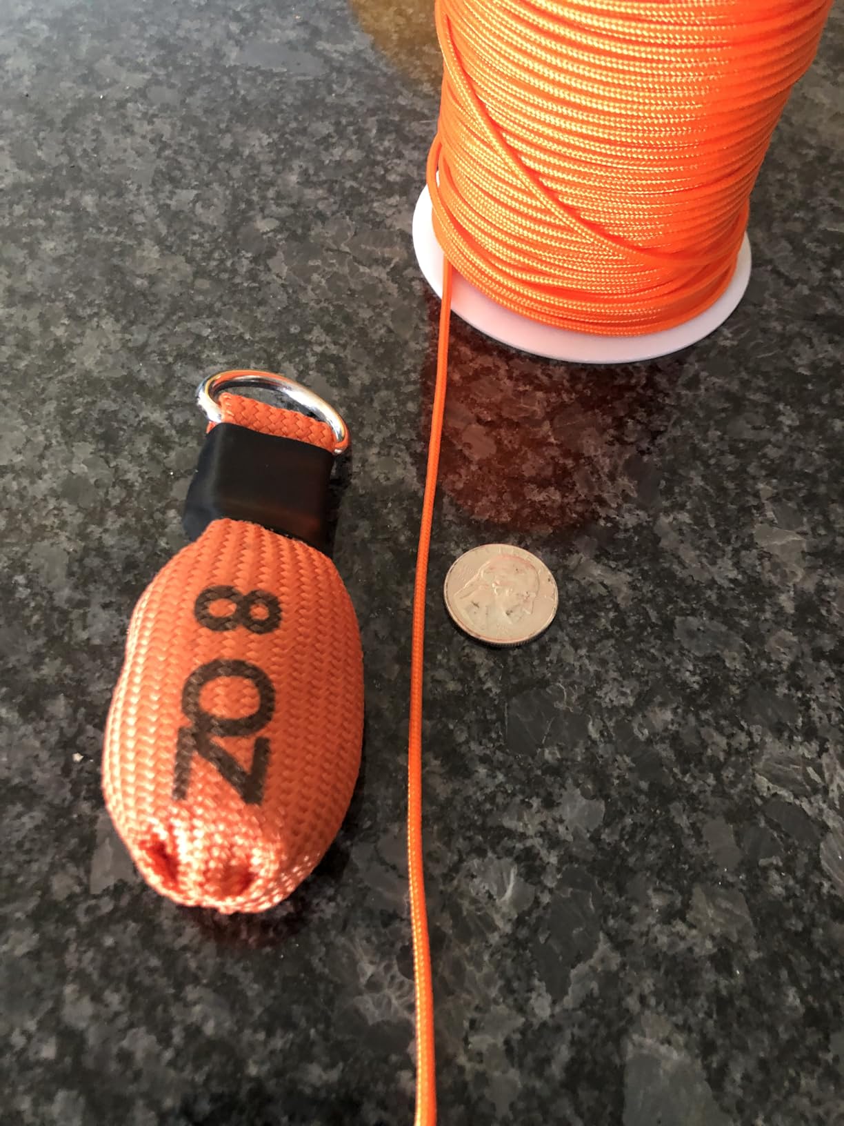 Arborist Throw Line Kit, 8oz Throw Weight & 196ft 3mm Paracord Rope, 100% Polyester Smooth-Glide Rope, Arborist Equipment for Tree Climbing & Outdoor Setups customer photo 2