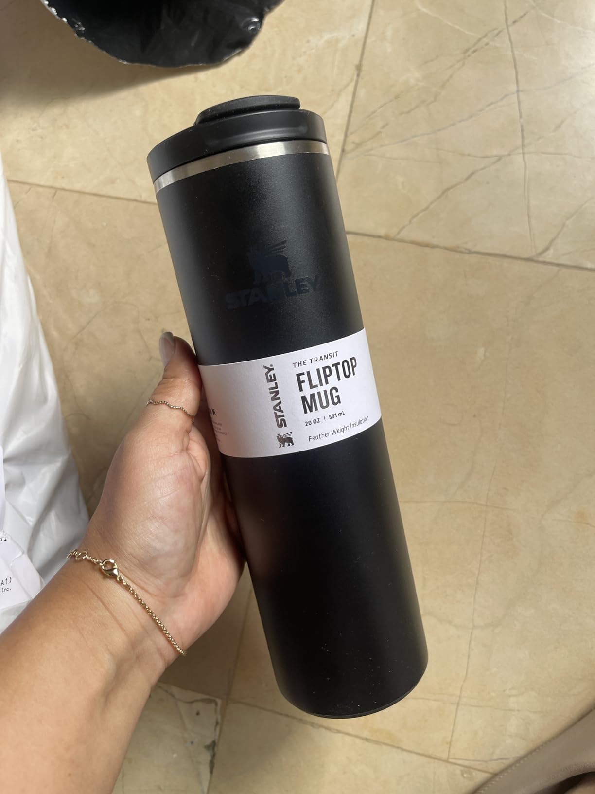 STANLEY Transit FlipTop Mug | Leakproof Coffee Travel Cup | Vacuum Insulated Stainless Steel | Stays Hot or Cold for Hours | BPA-Free | 20 oz | Daffodil customer photo 1