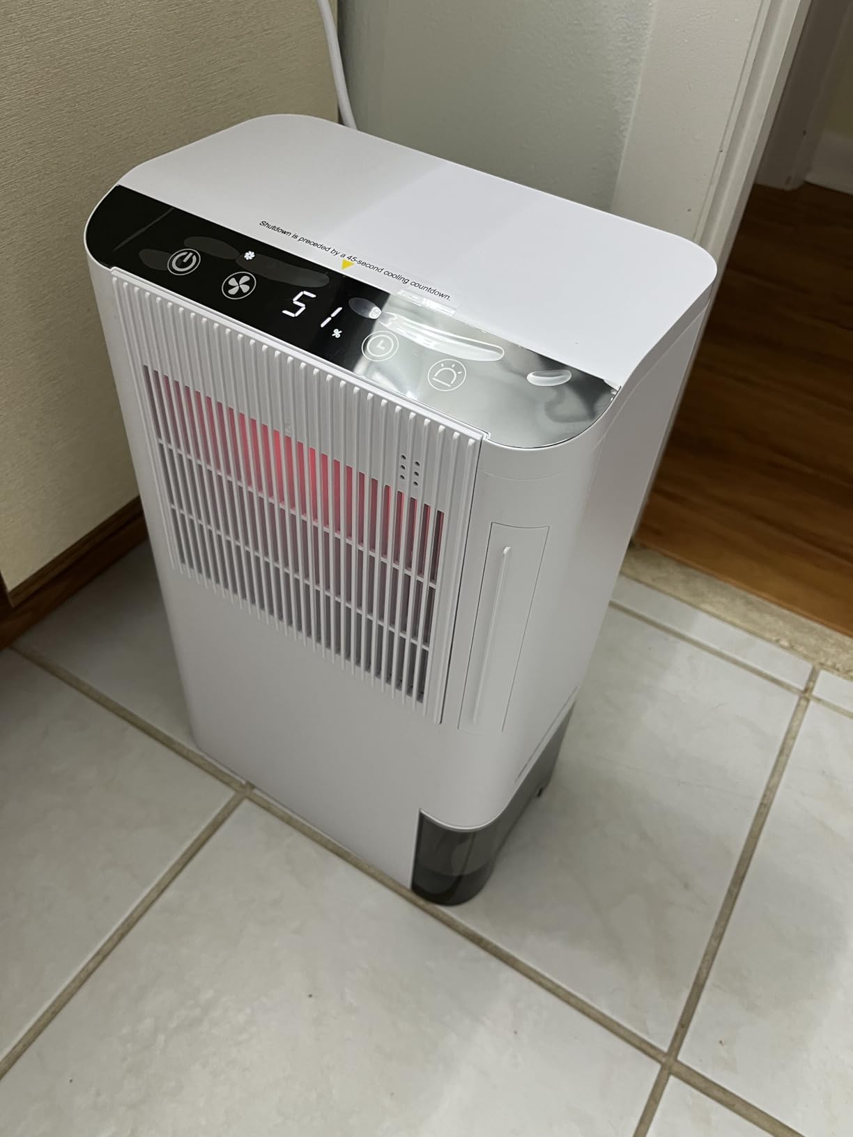 Dehumidifiers for Home, 2000 Sq.Ft Small Dehumidifier with 3.3ft Drain Hose, 2.5L Tank, Timer Sleep Mode, Portable Dehumidifier for Basement, Bedroom, Bathroom (Pearl White) customer photo 2