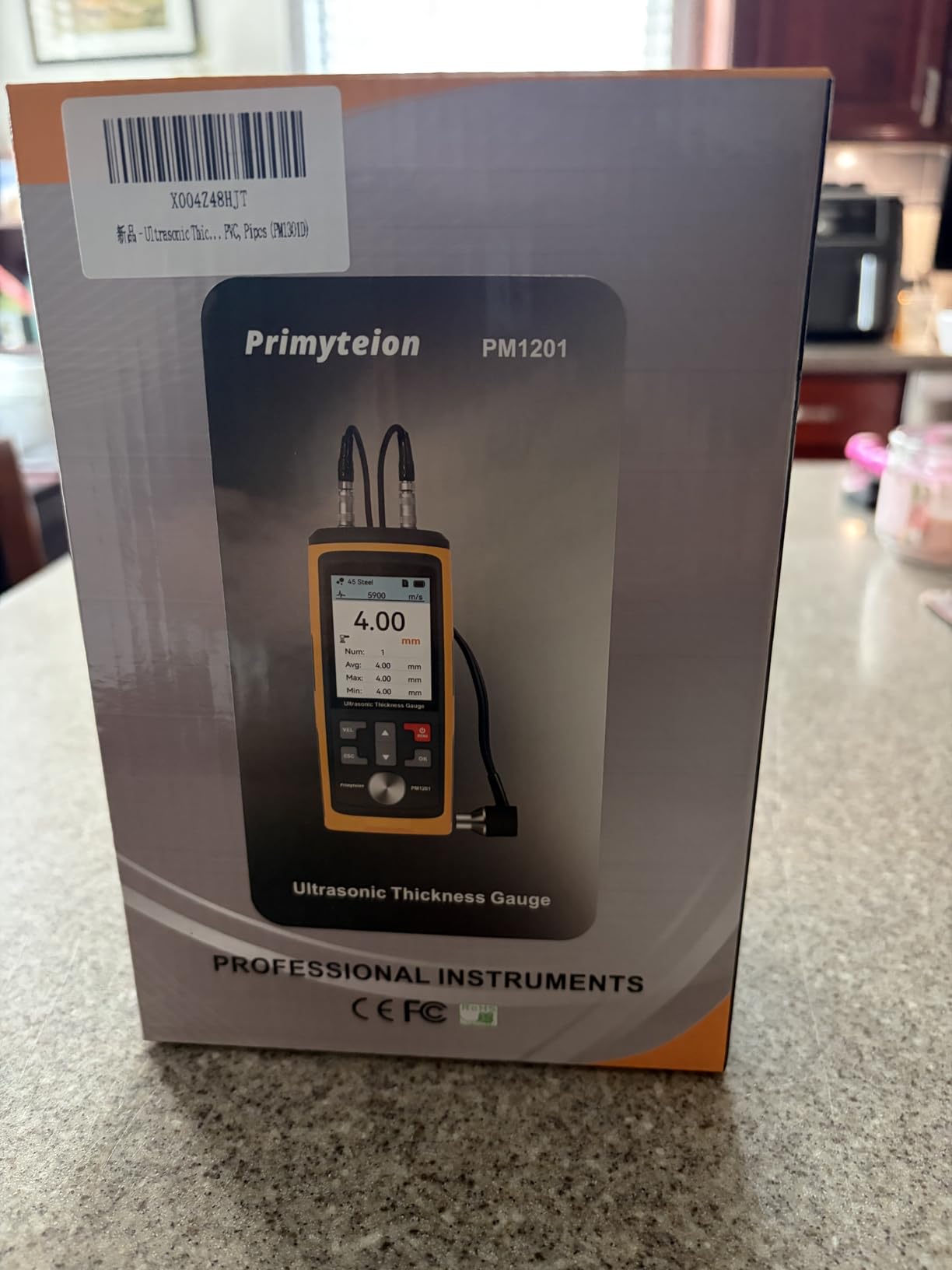 Ultrasonic Thickness Gauge PM1301,Range 0.039 to 11.811 inch, Digital Metals Thickness Tester, Steel, Metals, Plastic, Glass, PVC, Pipes (PM1301D) customer photo 1