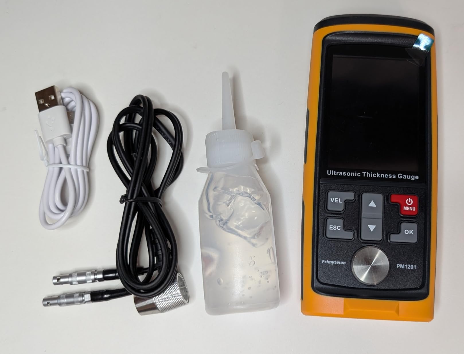 Ultrasonic Thickness Gauge PM1301,Range 0.039 to 11.811 inch, Digital Metals Thickness Tester, Steel, Metals, Plastic, Glass, PVC, Pipes (PM1301D) customer photo 2