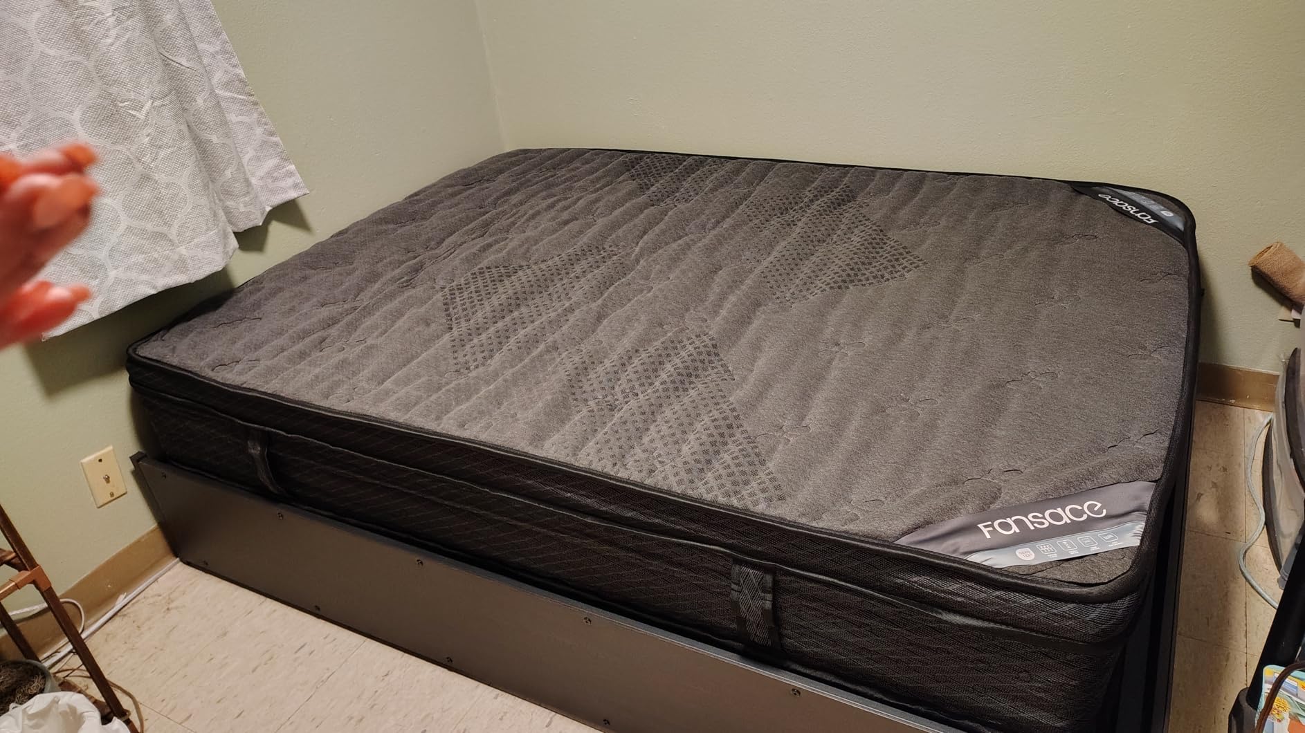 FANSACE Firm King Size Mattress (High-End Upgraded) Hotel-Level Luxury 18 Inch Hybrid King Mattress in A Box, Cooling-Gel Memory Foam & Pocket Springs, Back Pain, Extra Edge Support, 365-Night Trial customer photo 1