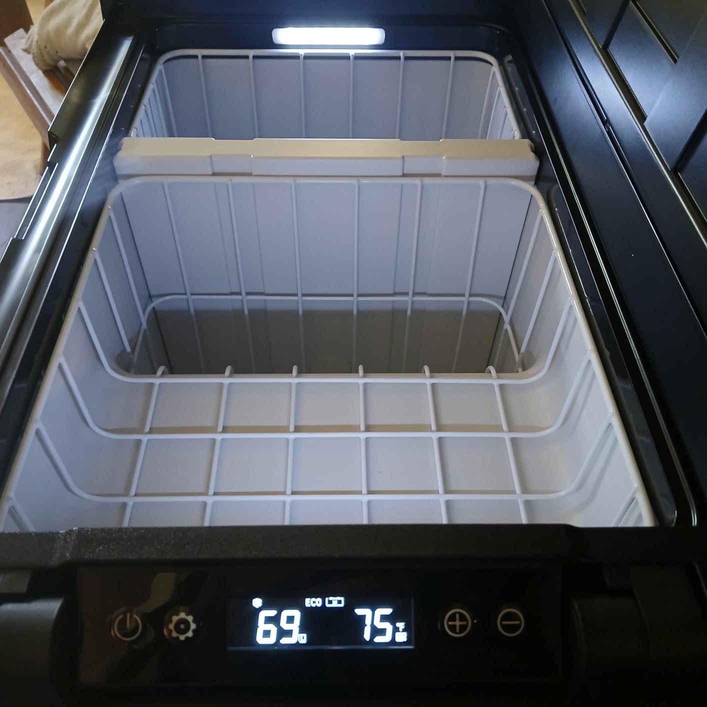 BougeRV 12 Volt Portable Refrigerator, 69 Quart Dual Zone Car Fridge Freezer with APP Control, Compressor Cooler 12/24V DC, 110~240V AC for Overlanding, Camping, Travel, RV(2026 New Model: Rocky V3.0) customer photo 1
