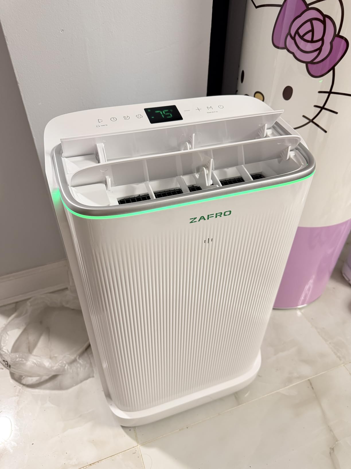 ZAFRO Smart Inverter Portable Air Conditioners, 14000 BTU (10000 BTU SACC) Dual Hose Portable AC Unit with Energy Saving/Ultra Quiet(42dB)/Drainage-free Cooling/APP/Remote for Multi-Scenario Use customer photo 2
