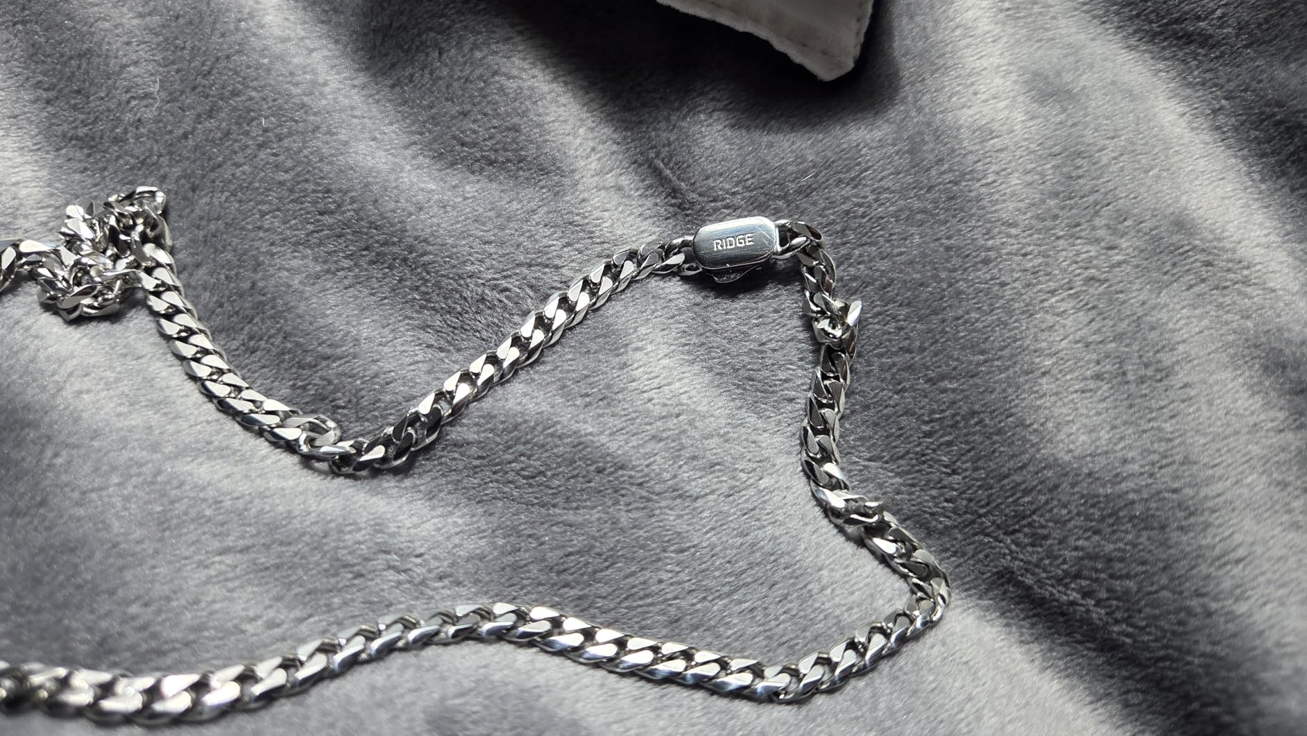 RIDGE 5mm Curb Chain for Men, Rugged and Durable Men's Chain Necklace with Secure Clasp customer photo 2