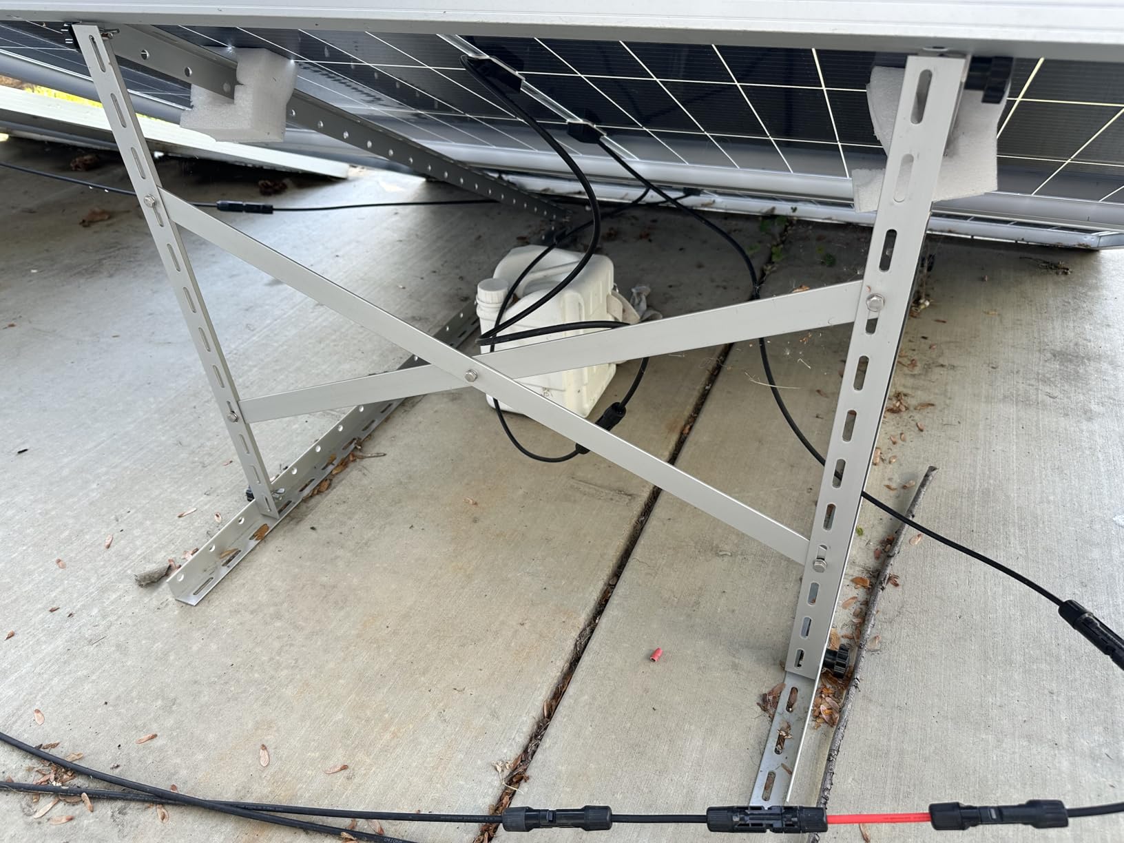 45 Inch 4 Sets Solar Panel Mounting Brackets Kit 0-90 Adjustable Solar Panel Tilt Mount Brackets for 100-400W Panels Windproof for Roof,RV,Ground,Boat and Off-Grid. (4Sets) customer photo 1