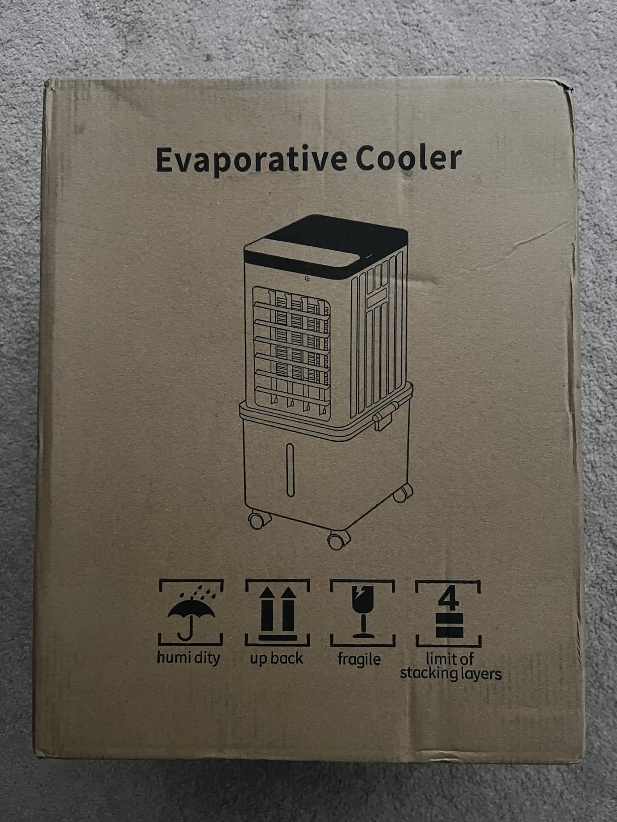 Portable Air Conditioners, Swamp Cooler with 4 Wind Modes, 3 Speeds, 3.5-Gallon Water Tank for Evaporative Air Cooler Long Cooling, 45 dB Windowless Air Conditioner 120 Oscillation 4 Ice Packs customer photo 1
