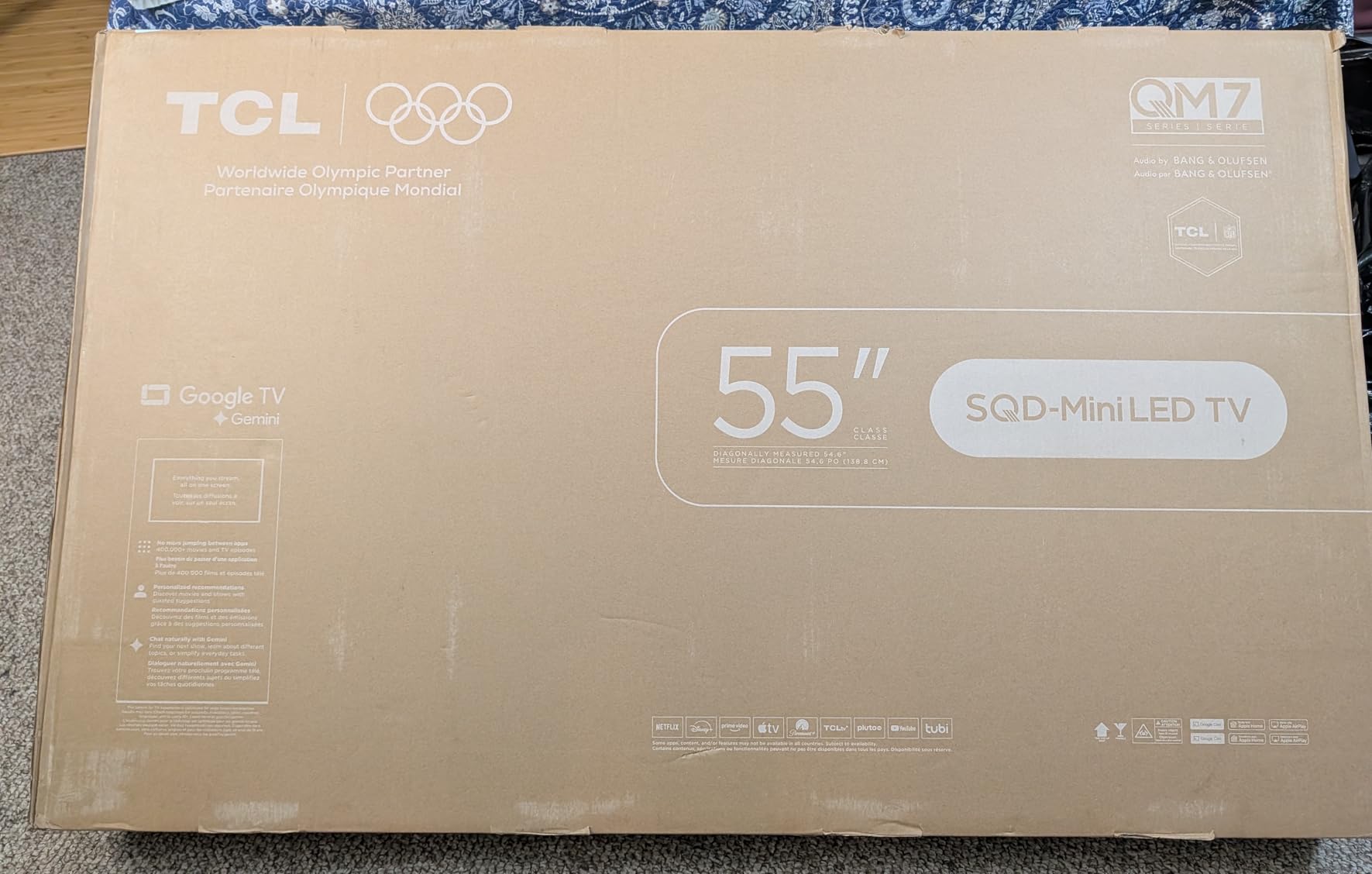 TCL 55 Inch Class QM7L Series SQD-Mini-LED QLED Smart TV (55QM7L, 2026 Model) 144Hz, Ultimate Color Ultra Brightness & Contrast, Google AI Bang & Olufsen, Voice Gaming customer photo 2