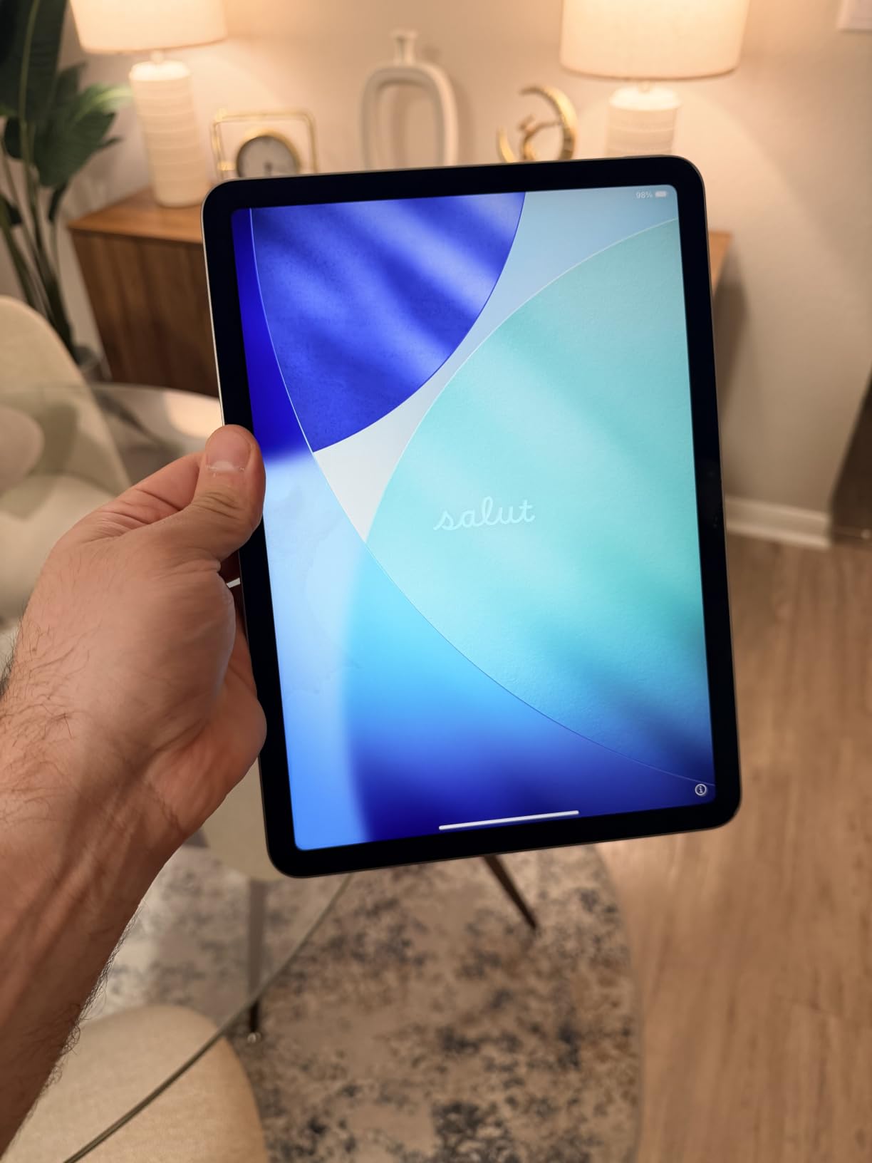 iPad Air 11-inch (M4): Liquid Retina Display, 128GB, Wi-Fi 7 with Apple N1, Blue customer photo 2