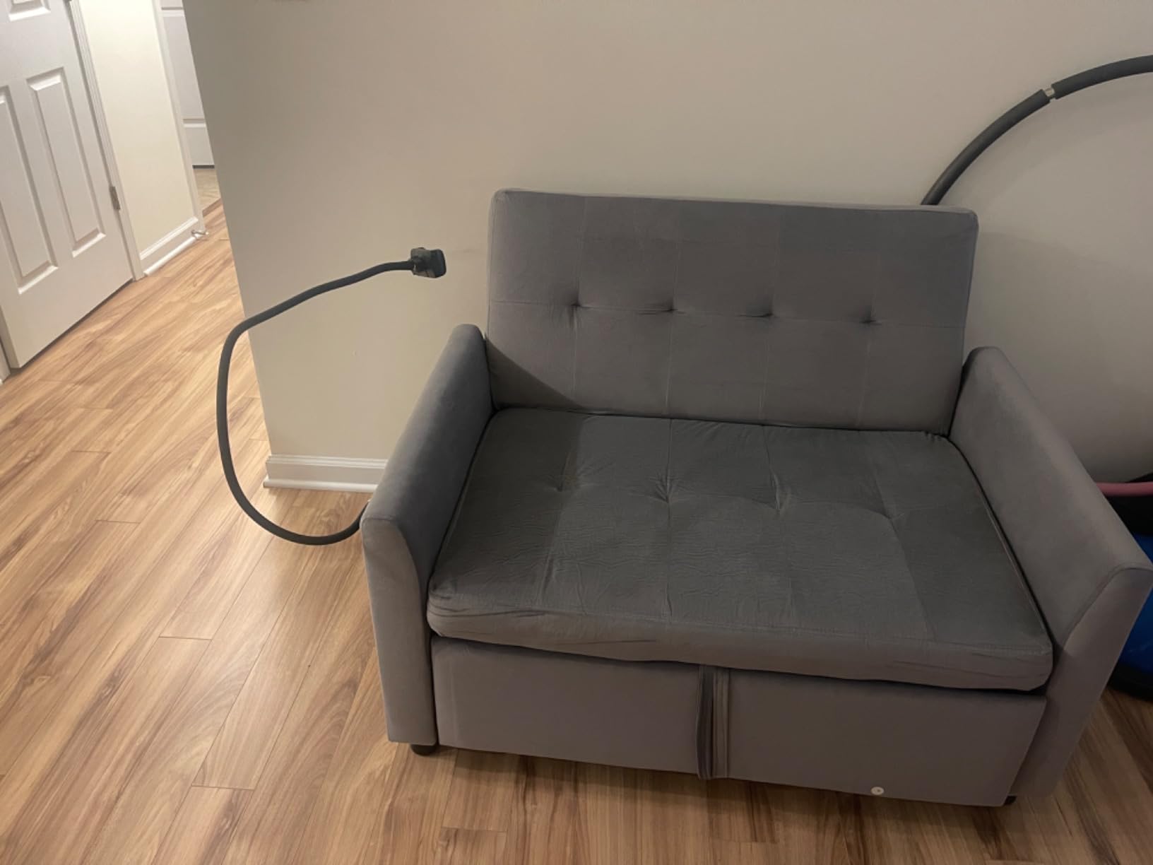 Modern 3-in-1 Convertible Sleeper Sofa Couch, 46