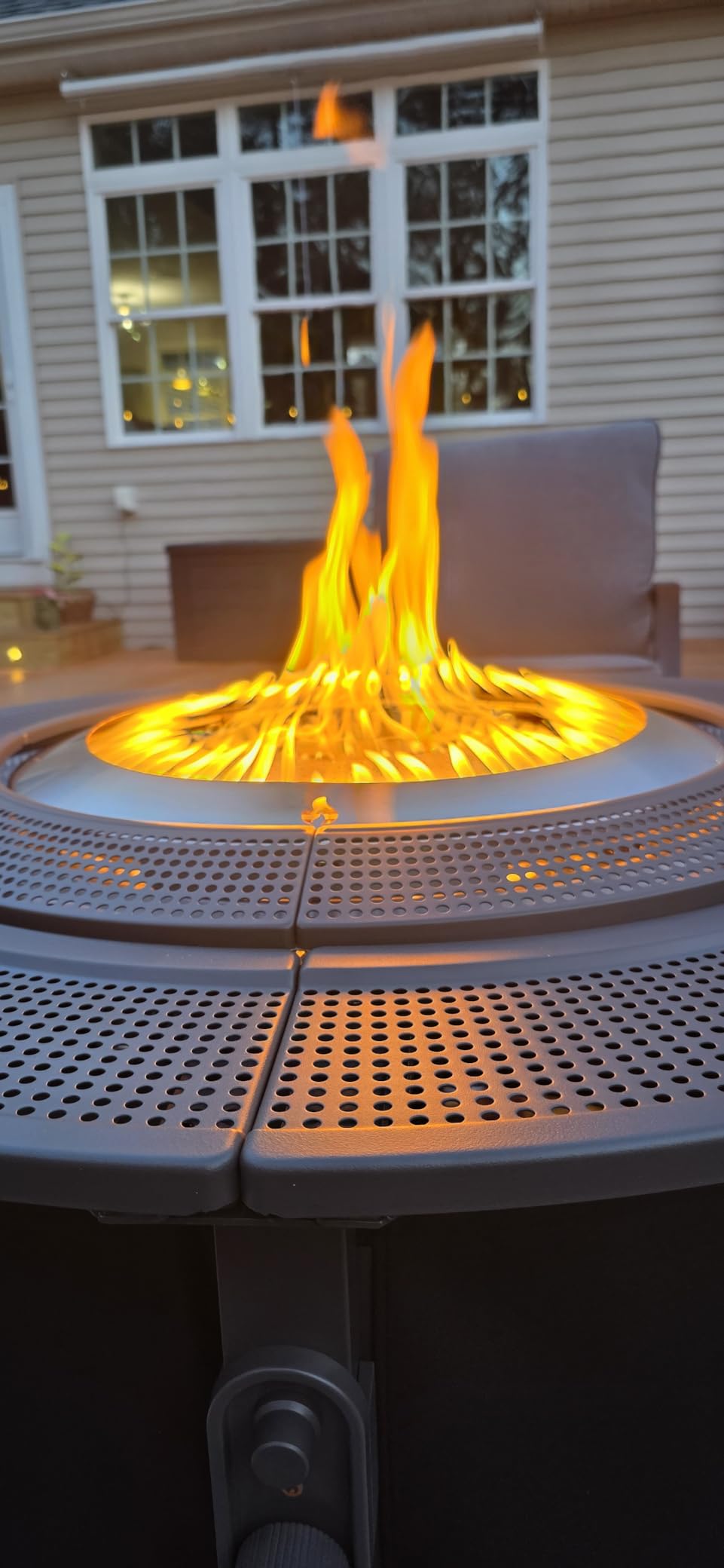 Solo Stove Infinity Flame Propane Fire Pit | Outdoor Gas Fire Pit Table, Smokeless Signature Flame Design, Durable Stainless Steel | 42