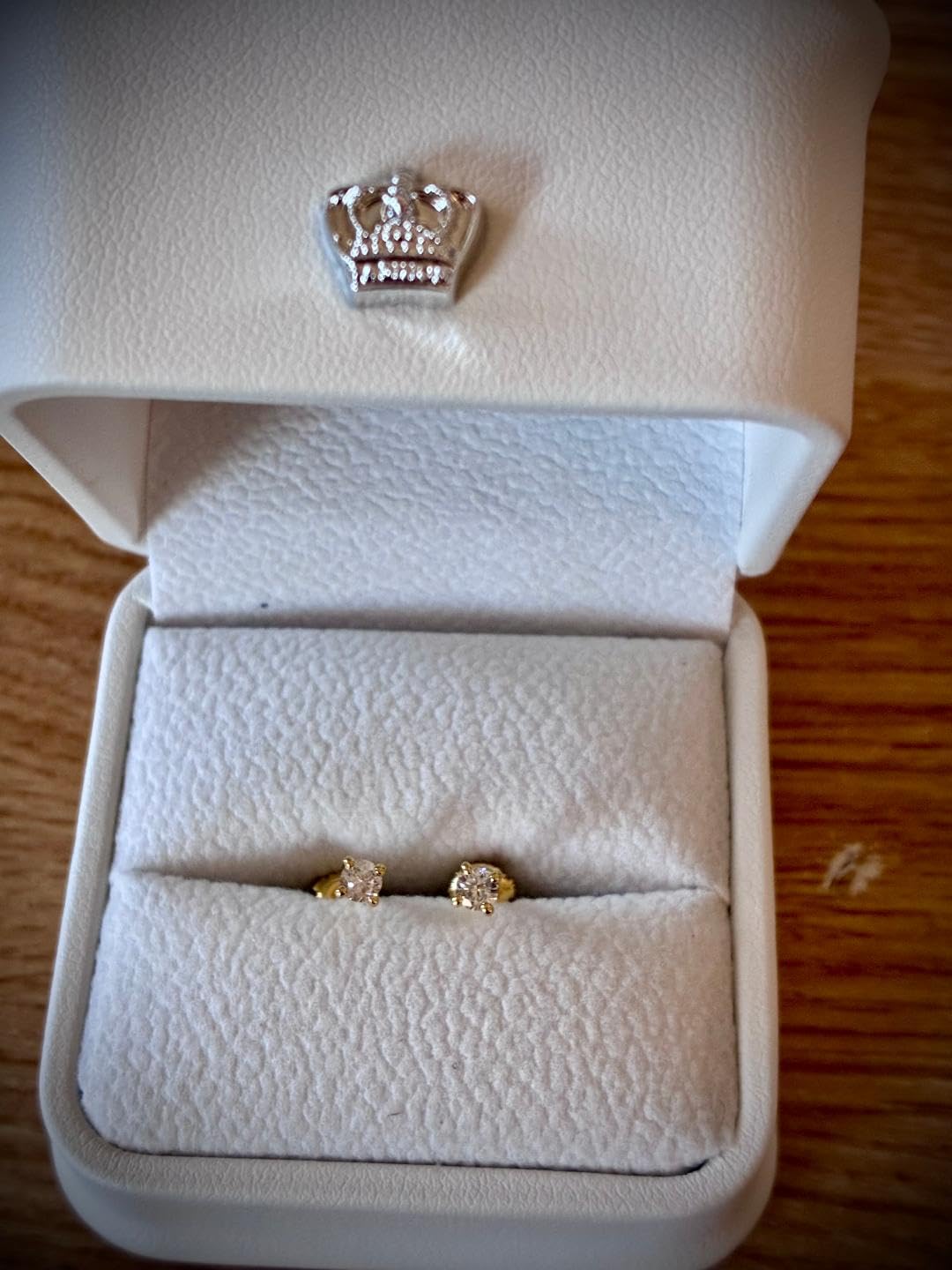 Lab-Grown Diamond Stud Earrings in Hypoallergenic 925 Sterling Silver, Screw Back, 1/5 to 2 1/2 Cttw, Round Princess Cushion Cut, 4 Prong, G-H Color, SI Clarity customer photo 2