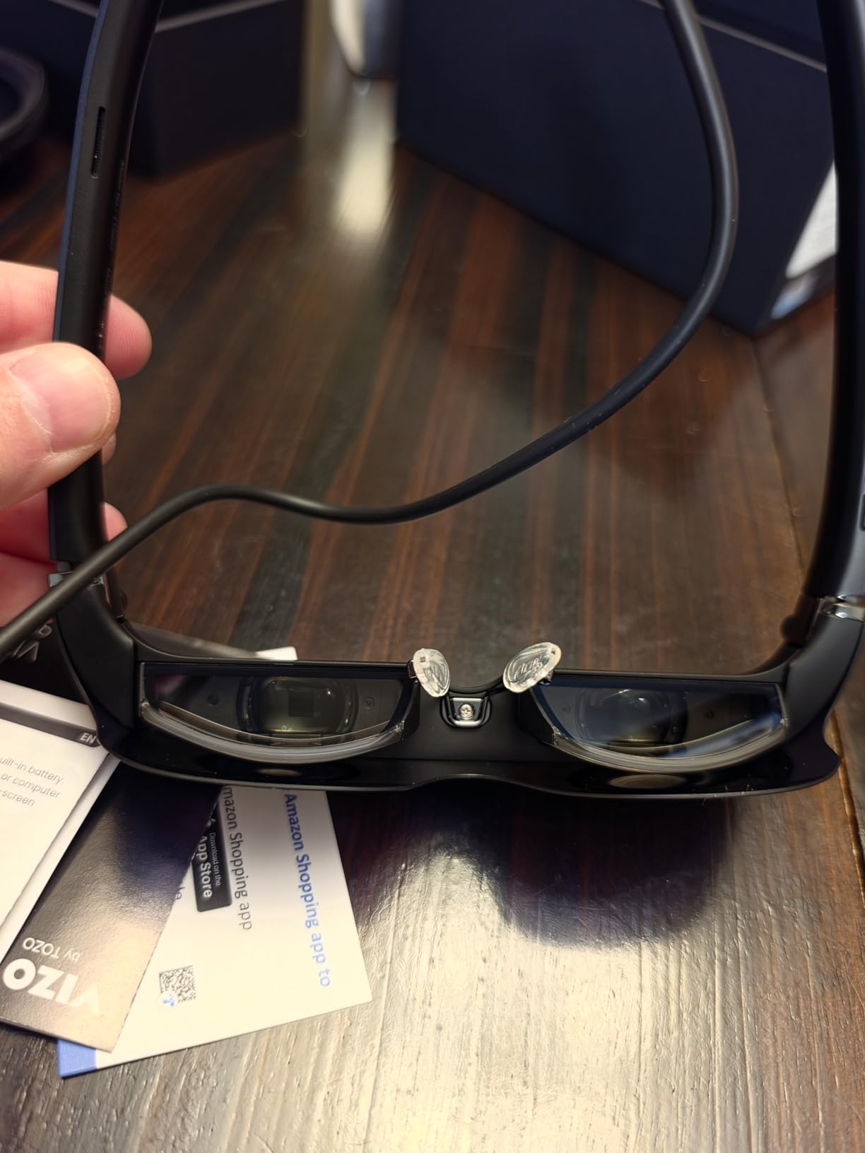 TOZO VIZO V1 AR Glasses with Ultra-Bright Display, Built-in Stereo Speakers, Adjustable Myopia Correction (0-500), 118