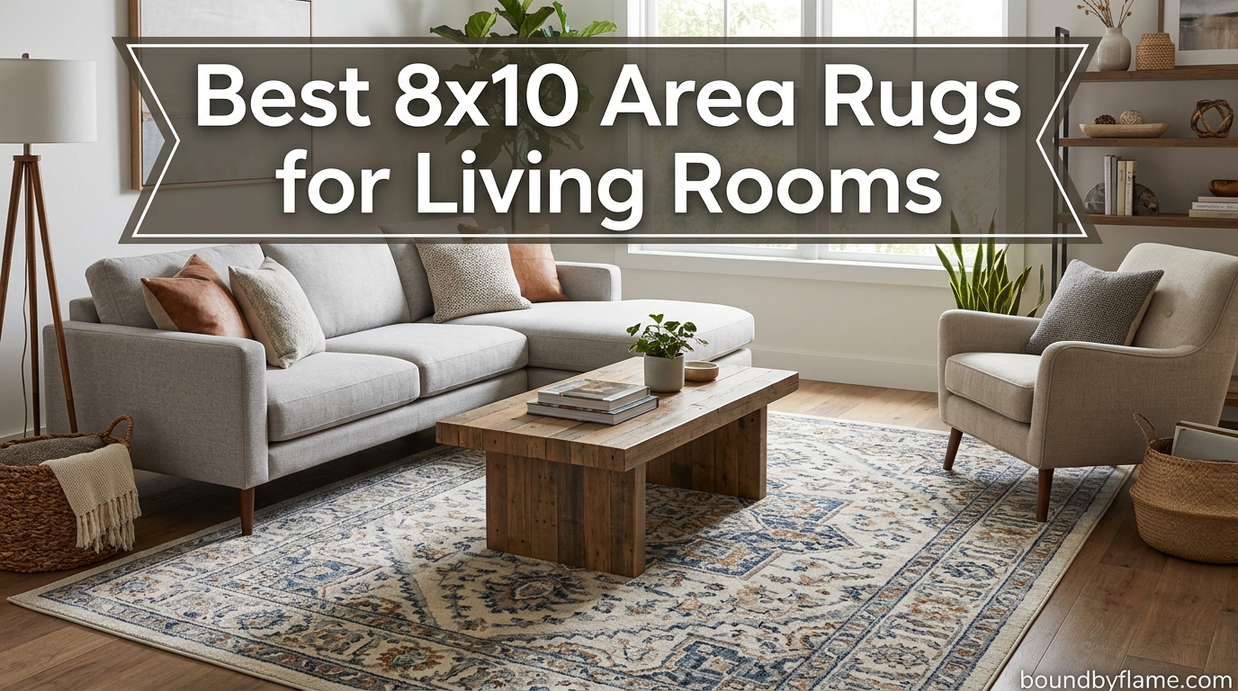 Best 8x10 Area Rugs for Living Rooms