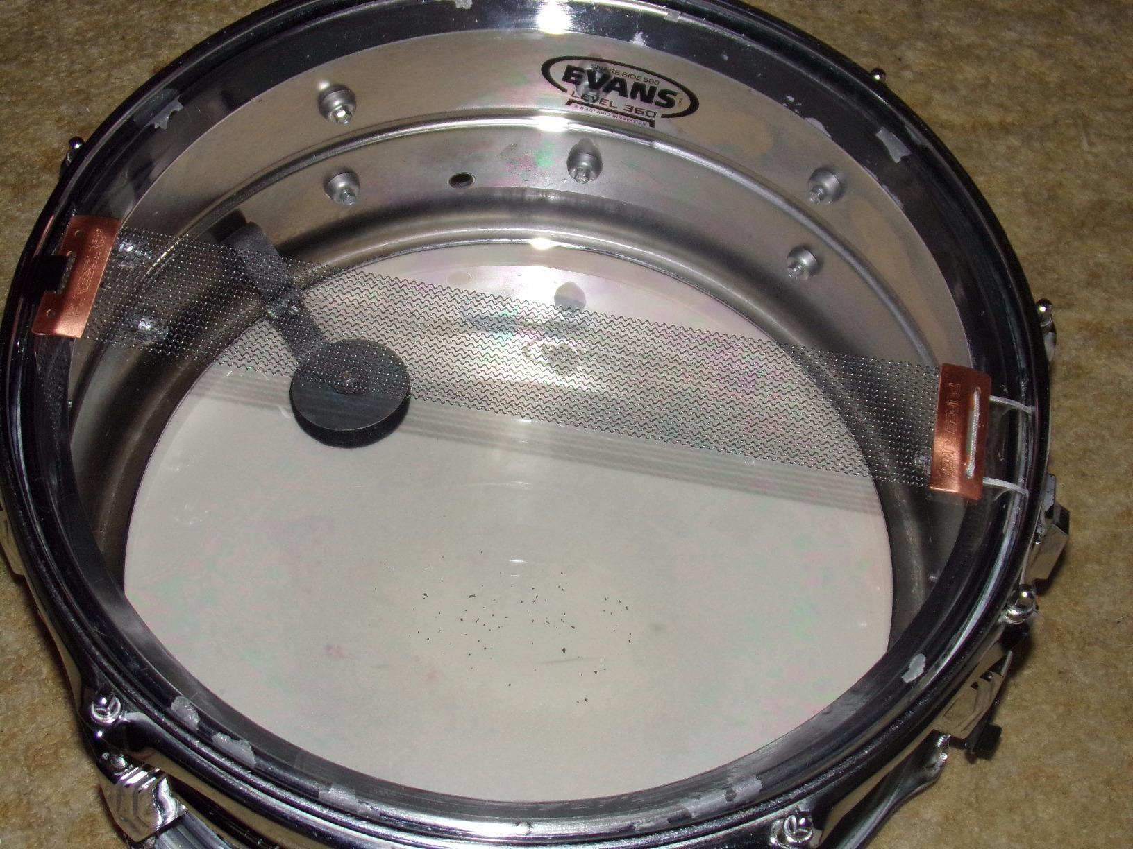 Evans Clear 500 Snare Side Drum Head - Single Ply 5mil Film Drumhead - Ideal for Deep Drums or Heavy Rock - 14 Inch customer photo 1