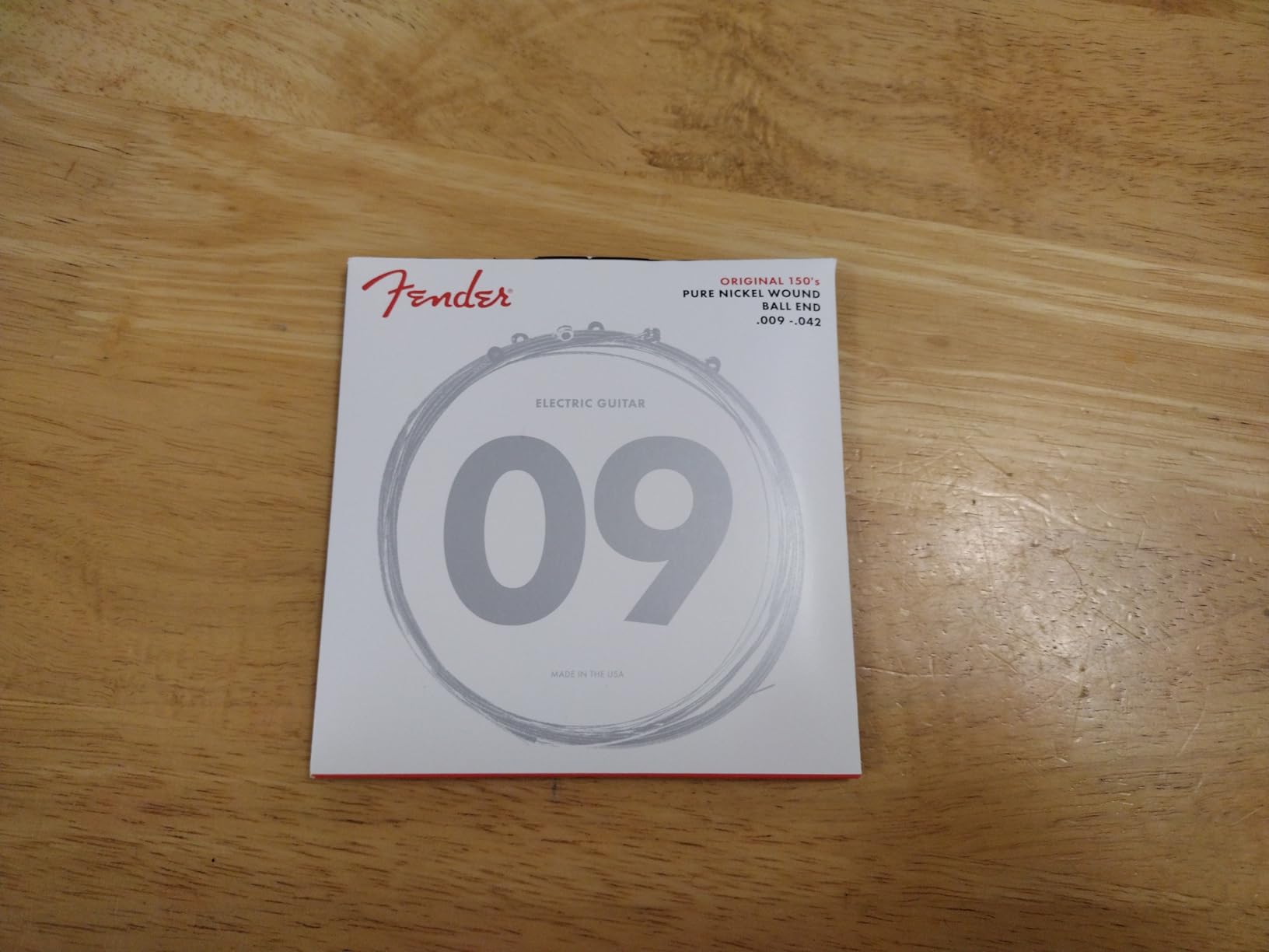 Fender Original 150 Electric Guitar Strings, Pure Nickel Wound, Ball End, 150L .009-.042 customer photo 2