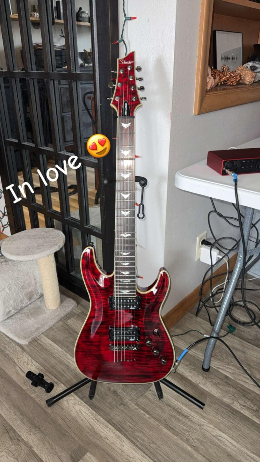 Schecter Omen Extreme-7 7-String Electric Guitar - Black Cherry customer photo 1