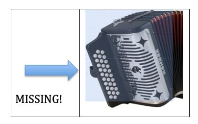 Hohner Panther G/C/F 3-Row Diatonic Accordion - Black customer photo 4