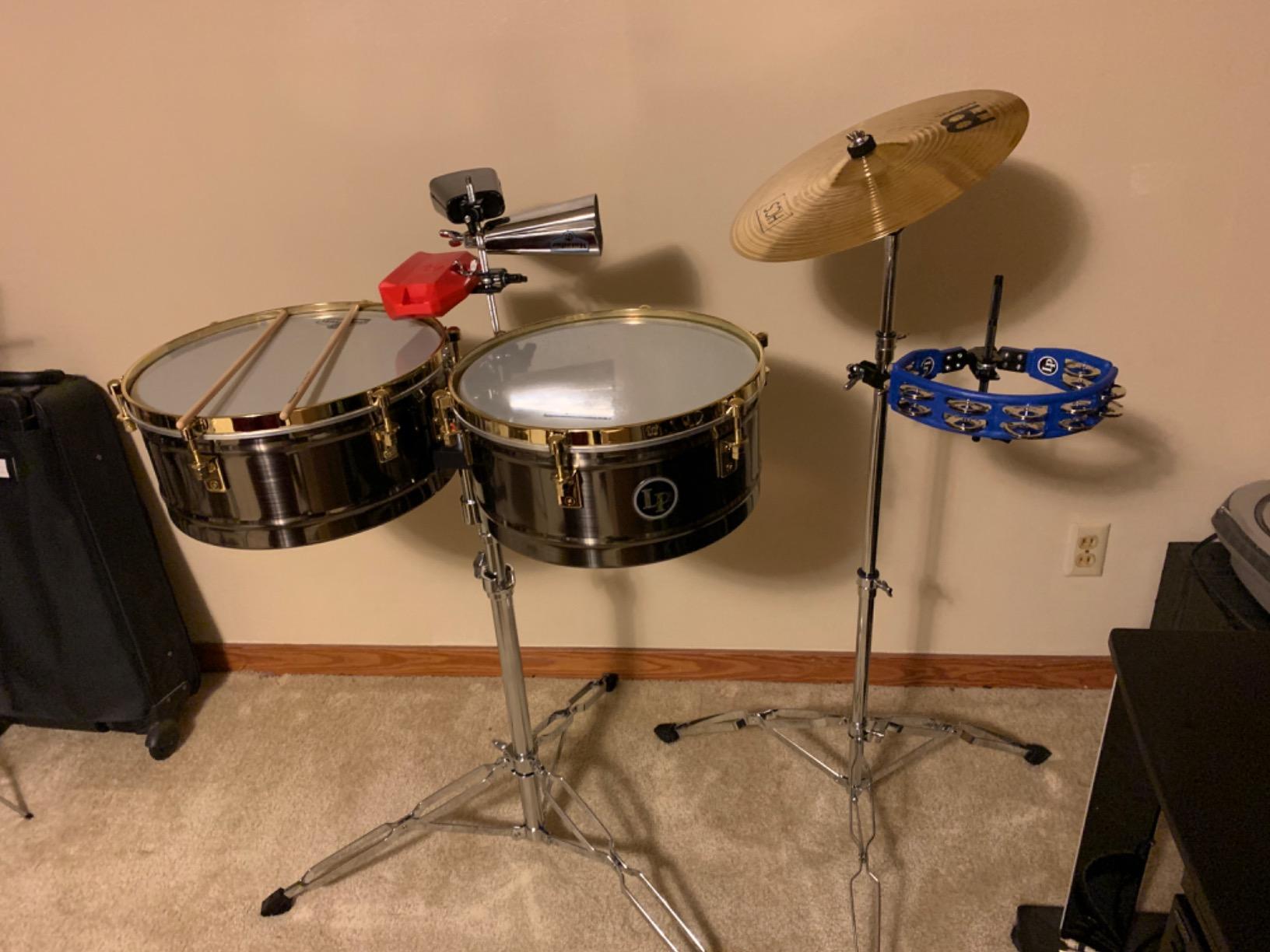 Latin Percussion LP Matador Timbales - Brushed Nickel customer photo 1