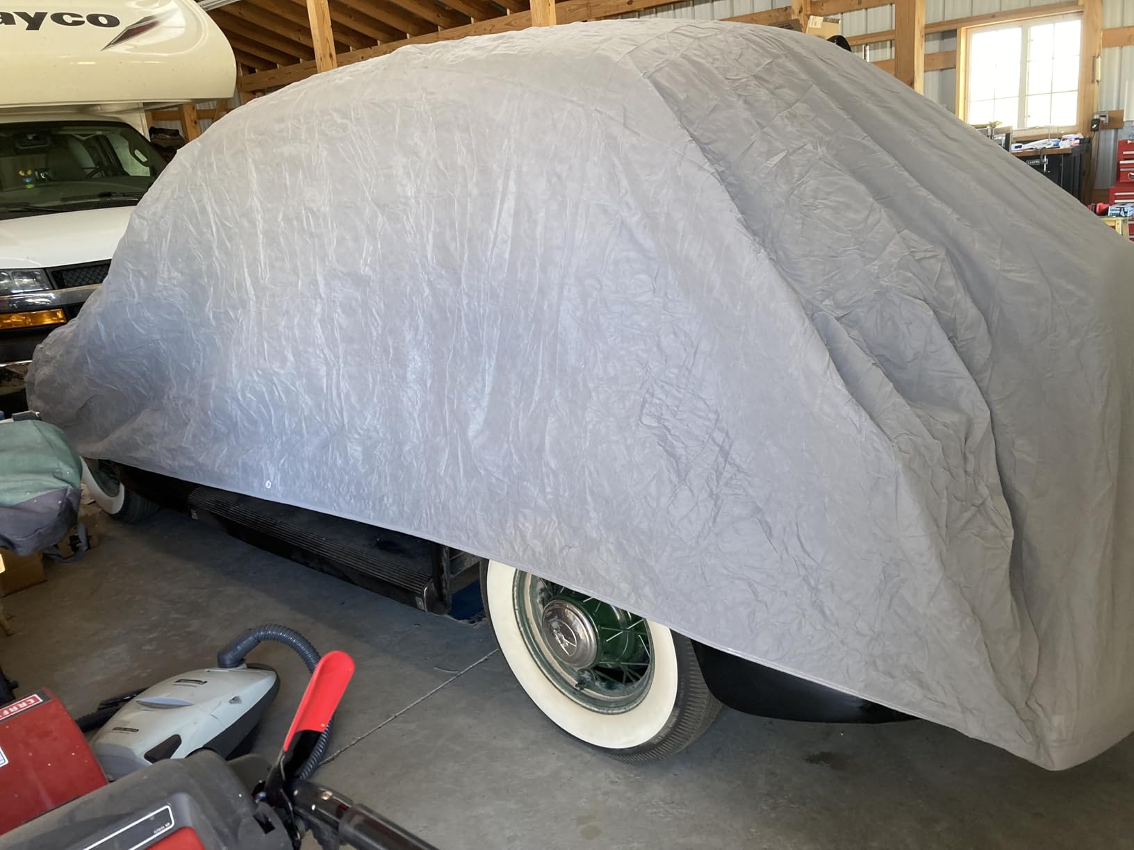 Budge Lite Car Cover, Indoor Protection, Breathable Dustproof Cover, Fits Full-Size Sedans up to 228 Inches customer photo 2