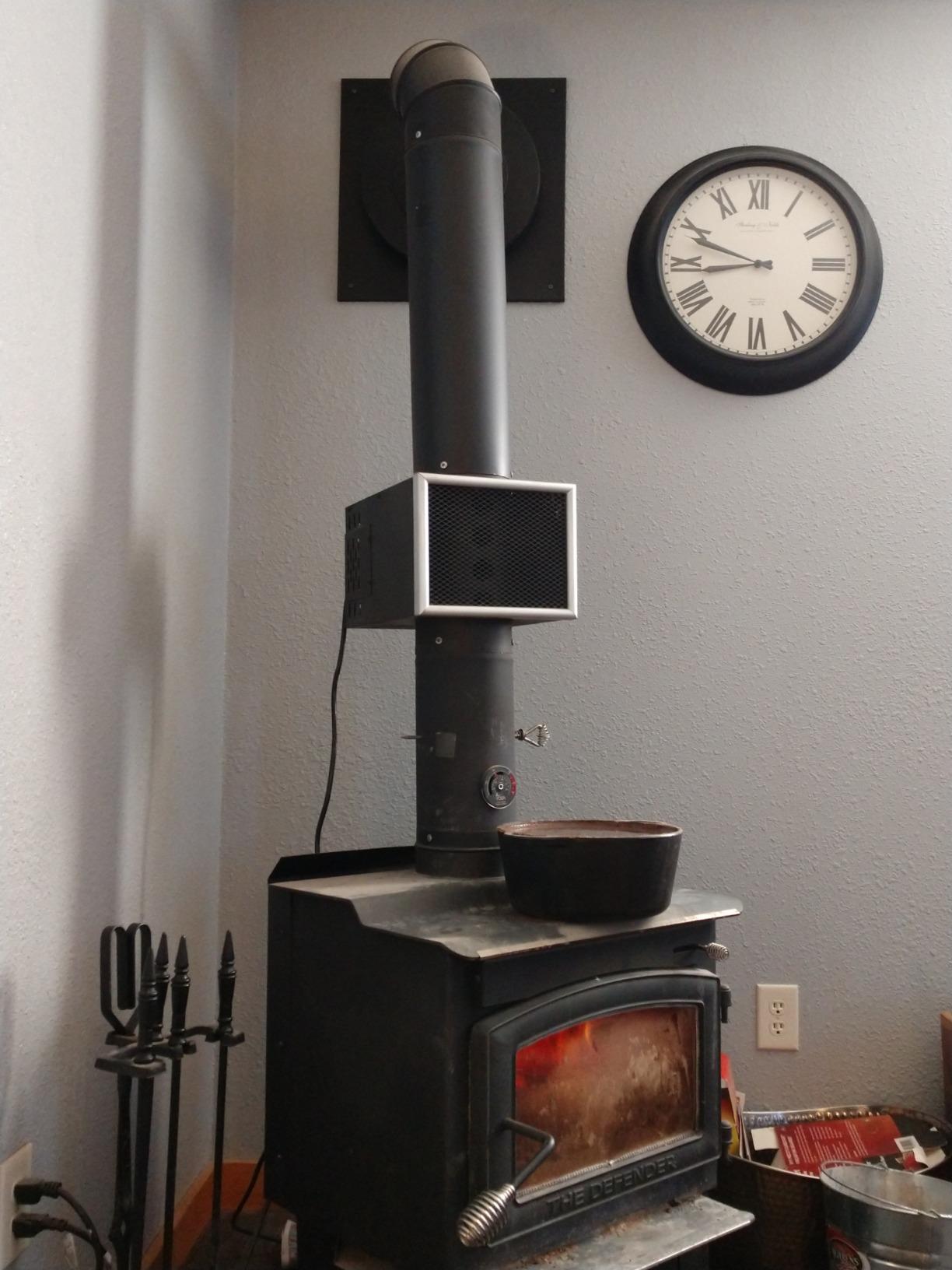 US Stove Vogelzang HR-6 Heat Reclaimer, Fully Automatic Quiet 130 CFM Blower, Fully Sealed from Flue Gasses, Compatible with all Wood or Coal Stoves, 6 Inch Diameter Flue Pipe customer photo 1