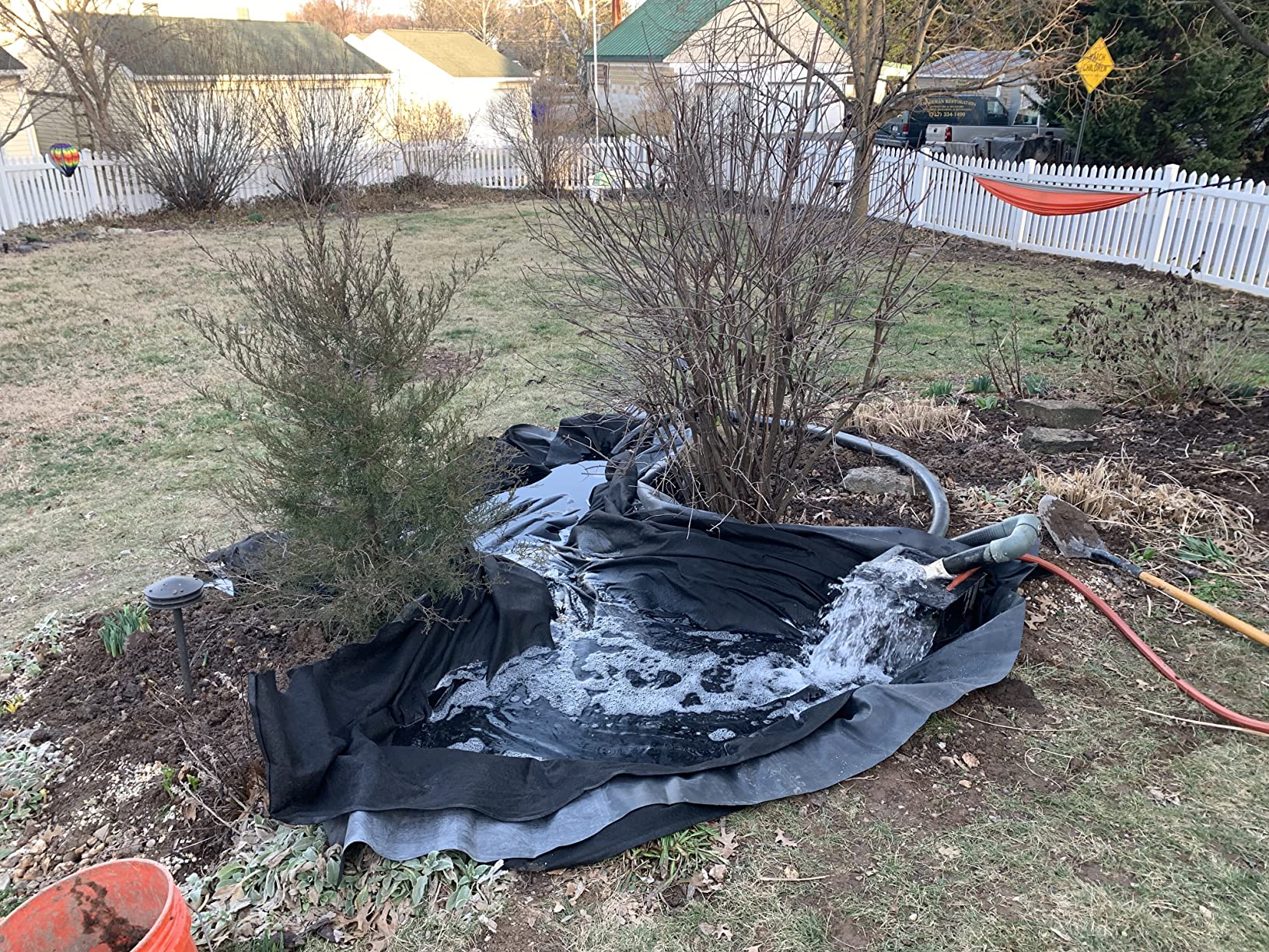 Firestone W56PL451015 EPDM Rubber Pond Liner, 10-Foot Length x 15-Foot Width x 0.045-Inch Thick customer photo 1