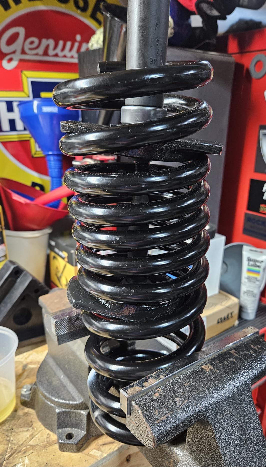 OTC 7045B Front Coil Spring Compressor - Compatible with Most Late-Model Rear Wheel Drive Domestic Vehicles with Coil Springs Between the Upper and Lower Control Arms customer photo 2