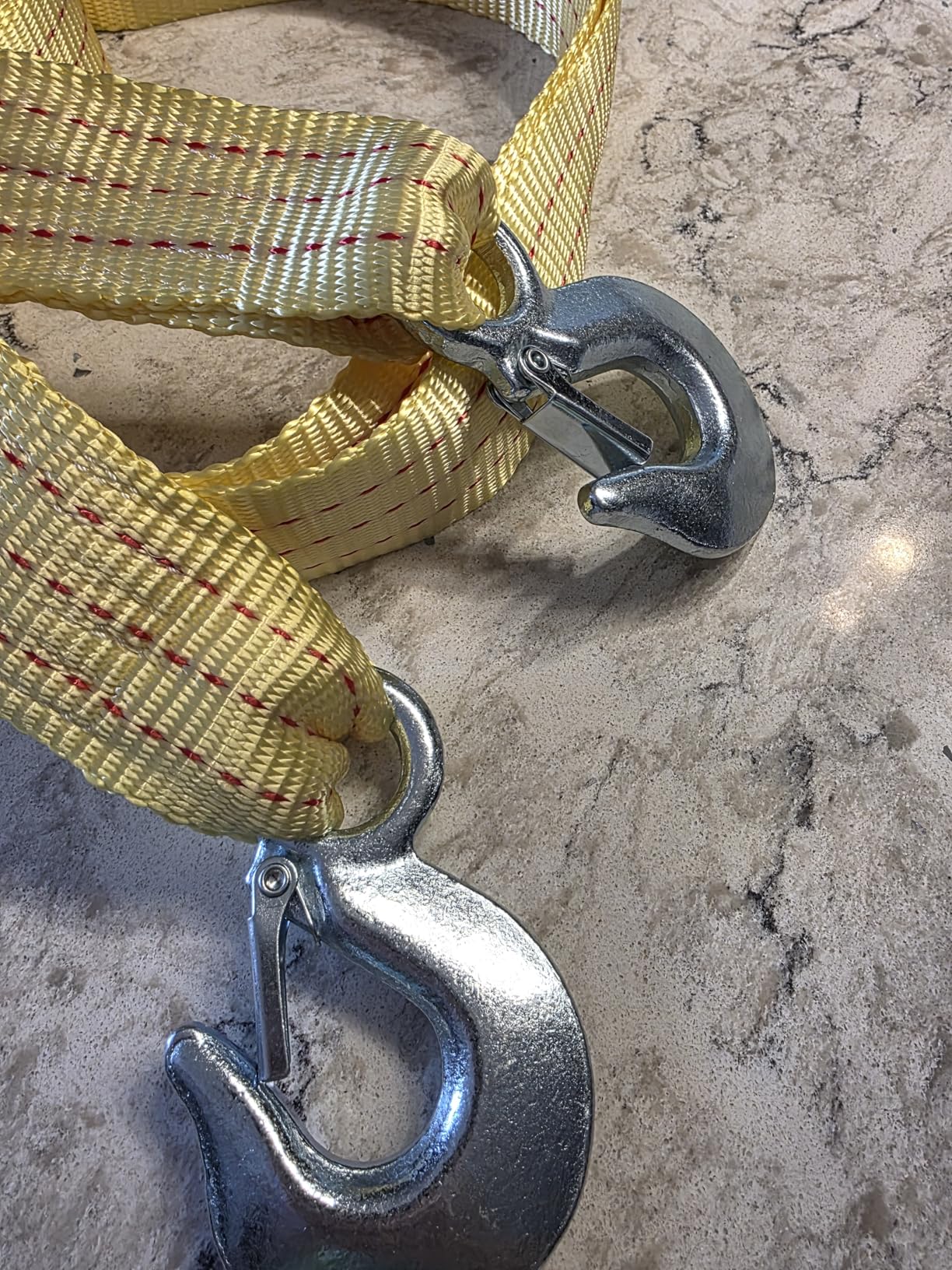 NEIKO 51005A Heavy-Duty Tow Strap with Hooks, 2 Inches by 20 Feet, Woven Polyester Webbing, and 10,000-Pound Capacity, HD Truck Recovery Strap and ATV Tow Strap, Tow Rope for Vehicles customer photo 2