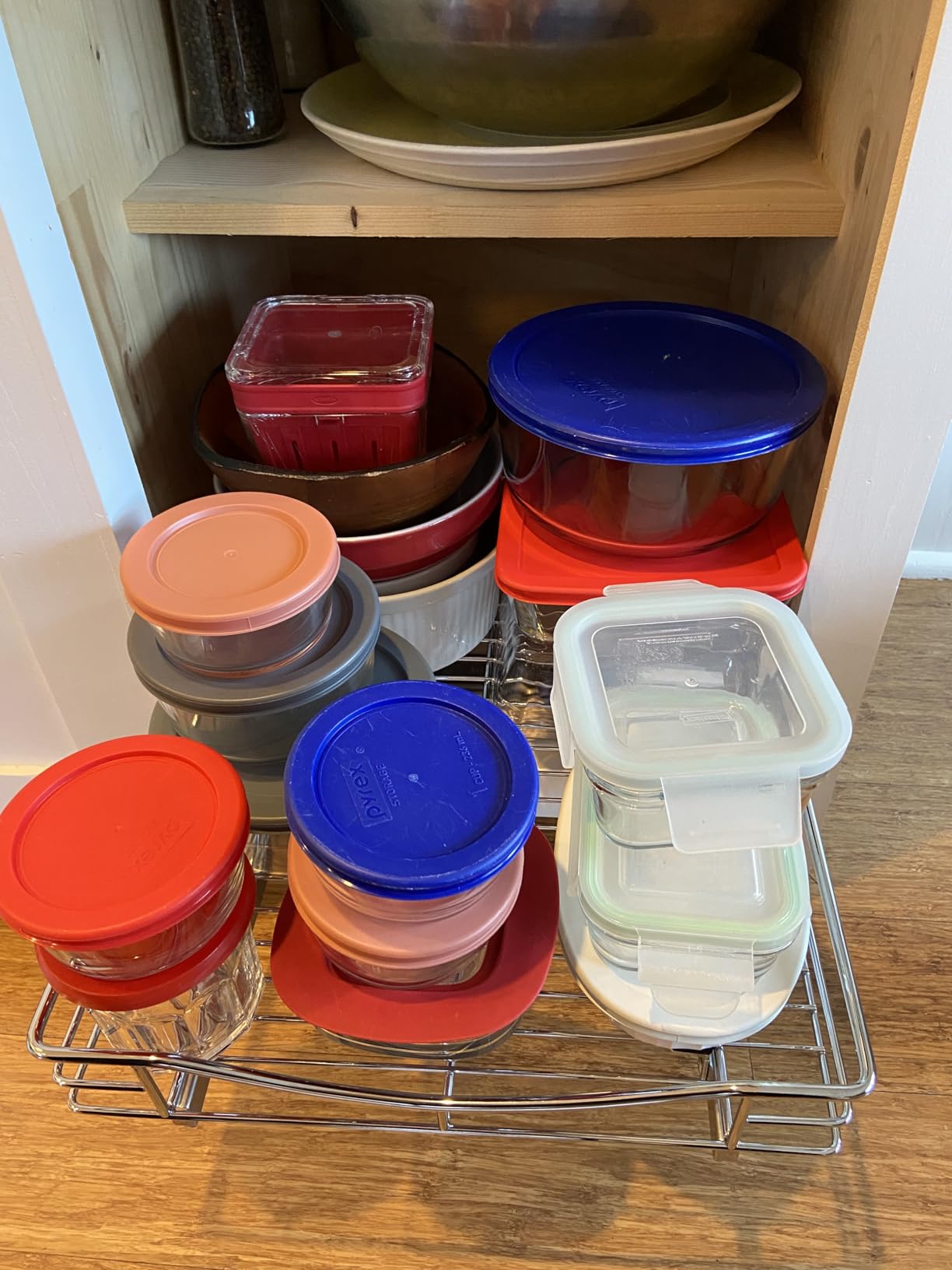 LYNK PROFESSIONAL Pull Out Cabinet Organizer, 11 x 21 inch Slide Out Cabinet Organizer Pull Out Drawer - Pull Out Shelves for Kitchen Cabinets - Under Sink Organizers - Lifetime Ltd. Warranty, Chrome customer photo 1