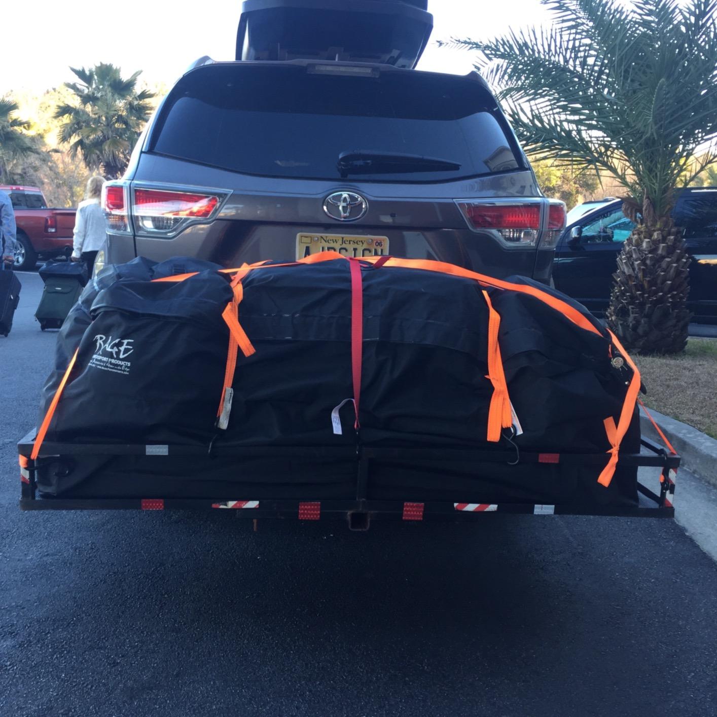 Apex Extra Large Roof Cargo Bag with Self-Sealing Zipper, for Roof-Mounted Racks, Built-in Crossbars or Hitch-Mounted Carriers, 19.6 Cubic Feet customer photo 1
