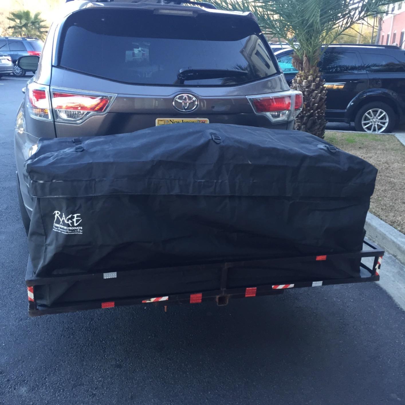 Apex Extra Large Roof Cargo Bag with Self-Sealing Zipper, for Roof-Mounted Racks, Built-in Crossbars or Hitch-Mounted Carriers, 19.6 Cubic Feet customer photo 2
