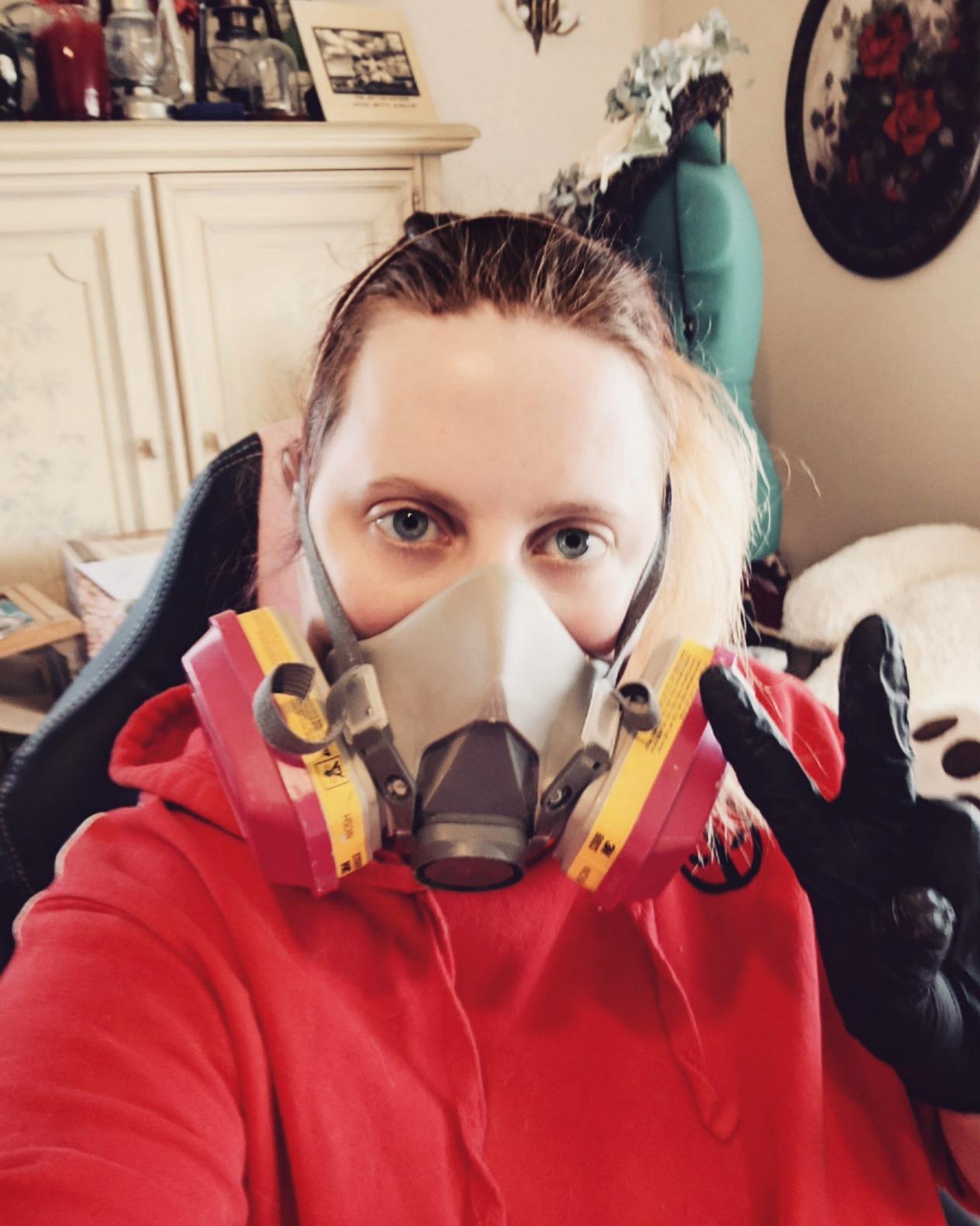 3M P100 / OV/AG Multi-Purpose Reusable Respirator 62023 Medium Size NIOSH-APPROVED P100 / Organic Vapor/Acid Gas Rated Filters Adjustable Head Straps Comfortable & Lightweight (62023H1-DC) customer photo 1