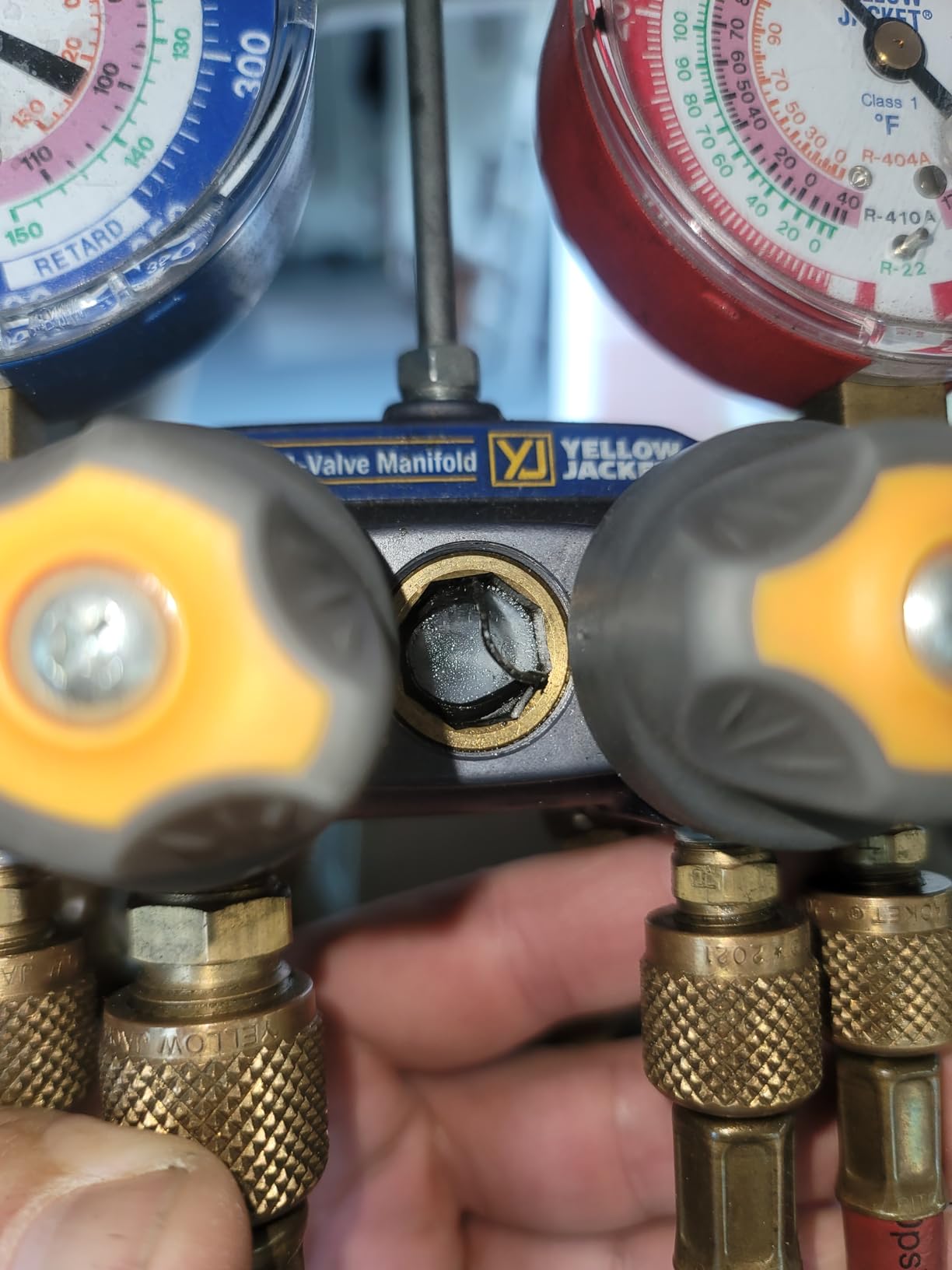 Yellow Jacket Manifold Gauge Set, 5 ft L, 3/8 in Gauge 49968-1 Each customer photo 1