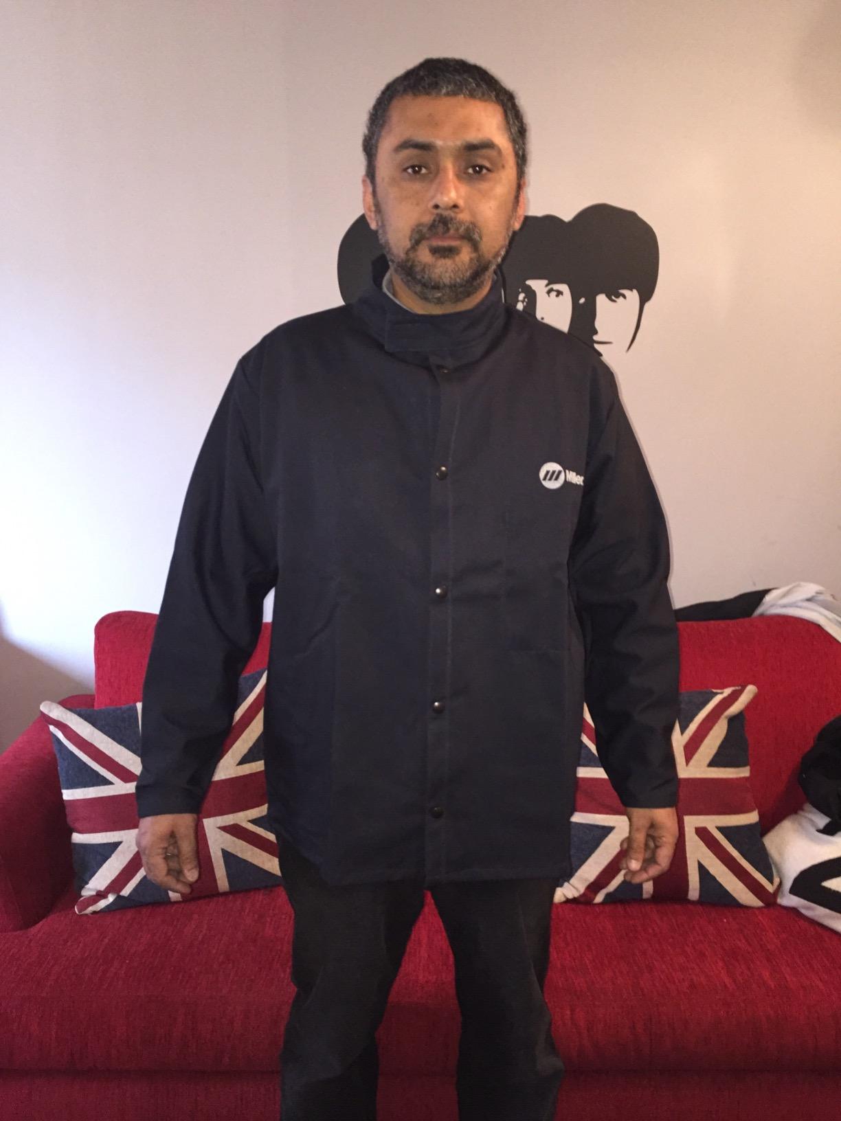 Miller Classic Cloth Jacket - 9oz Navy Cotton Welding Jacket XL - Everyday-Use Welder Jacket for Men & Women - Light-Duty Cloth Jackets for Welding - Flame Resistant Jackets (Navy Blue) customer photo 1
