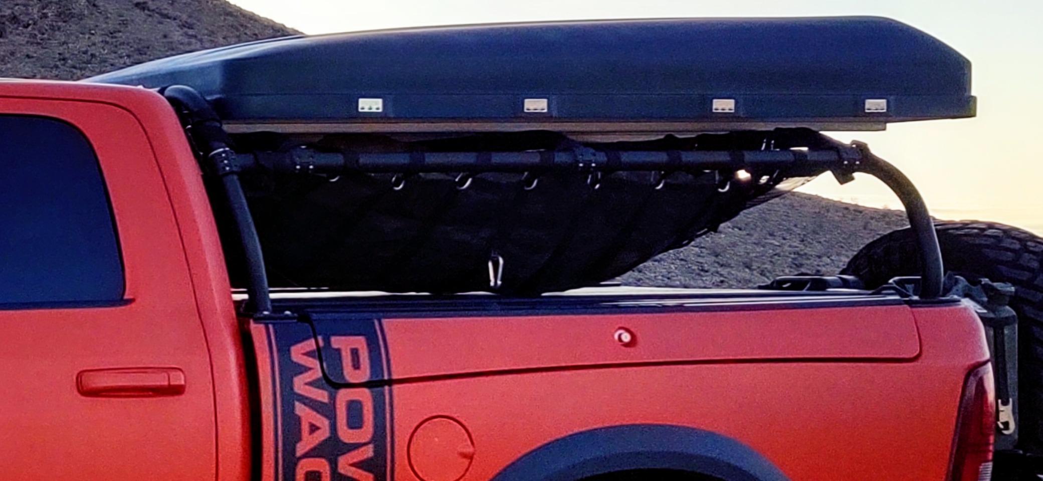 GLADIATOR CARGO NETS - Heavy Duty Cargo Net-(WLL): 1,500 lbs - Truck Accessory - Cargo Carrier - Truck Organizer - Truck Bed Cover - Trailer-Pickup-Boat-Jeep-SUV-5ft Bed (SGN-100) 4.75' x 6' ft. customer photo 2