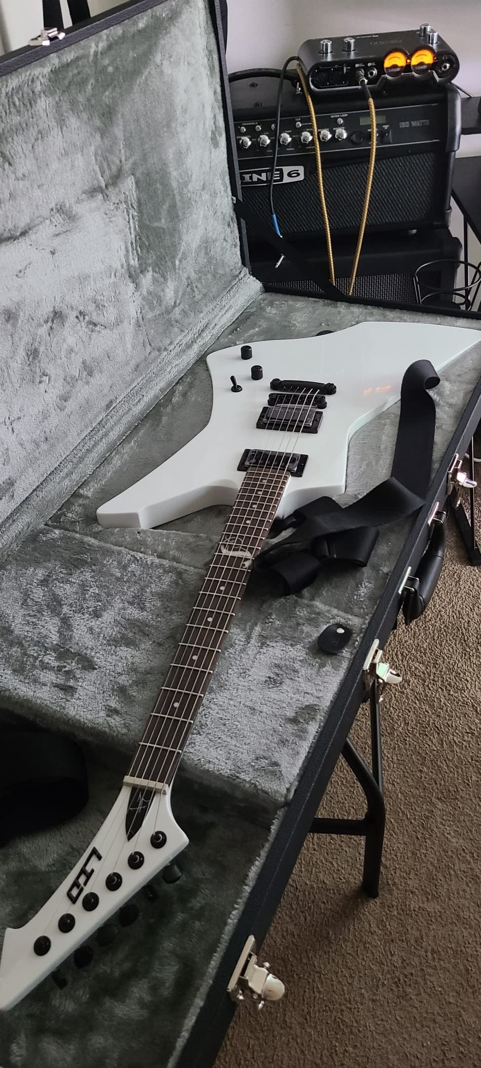ESP LTD James Hetfield Signature Snakebyte - Snow White customer photo 2
