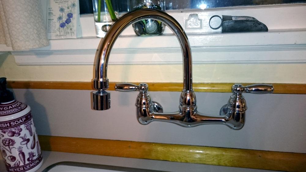 Peerless 2-Handle Wall Mount Kitchen Sink Faucet, Chrome P299305LF customer photo 1