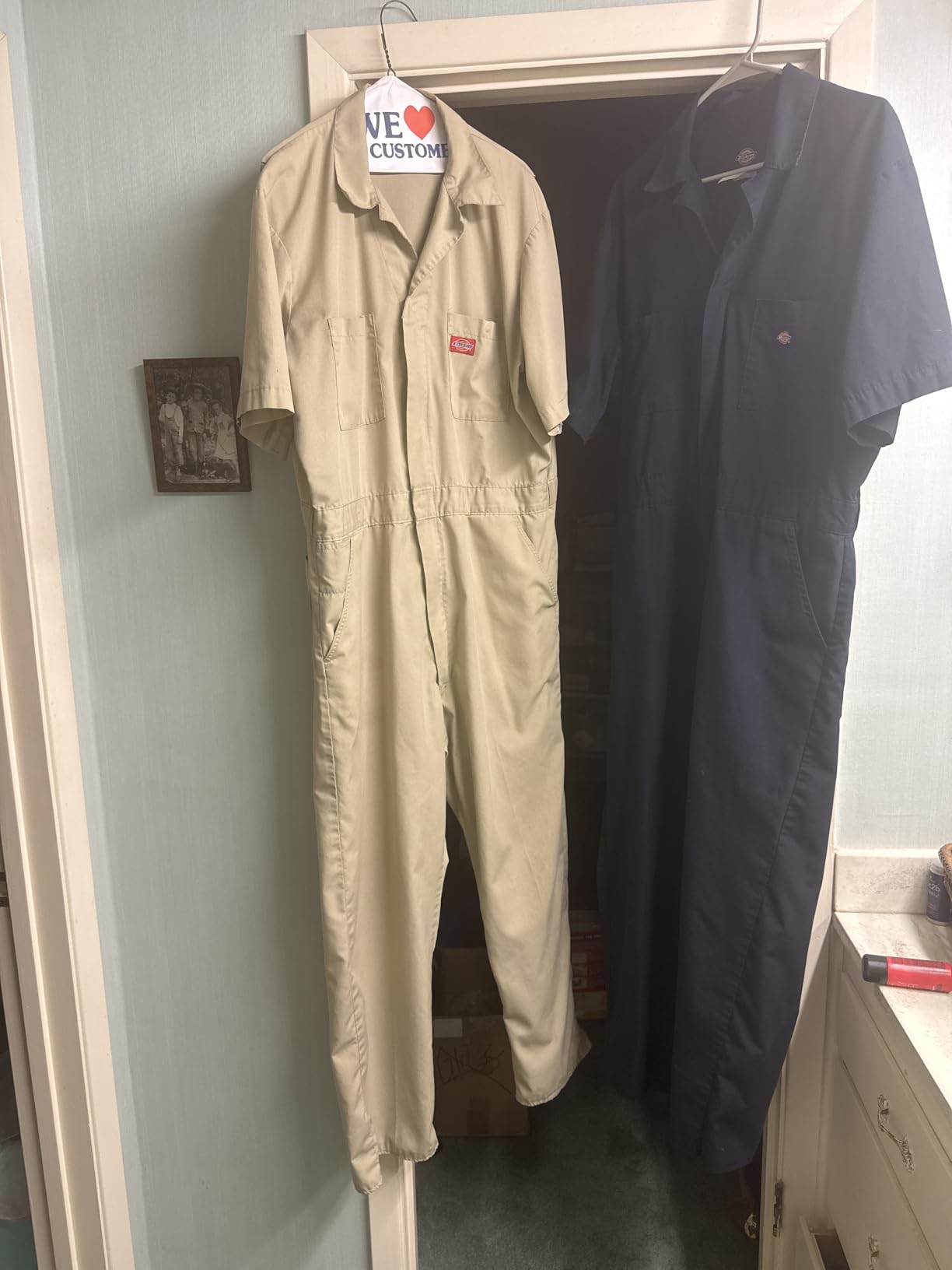 Dickies Men's Short Sleeve Coverall - Zipper Front Work Jumpsuit for Mechanics, Industrial Overall Uniform customer photo 2