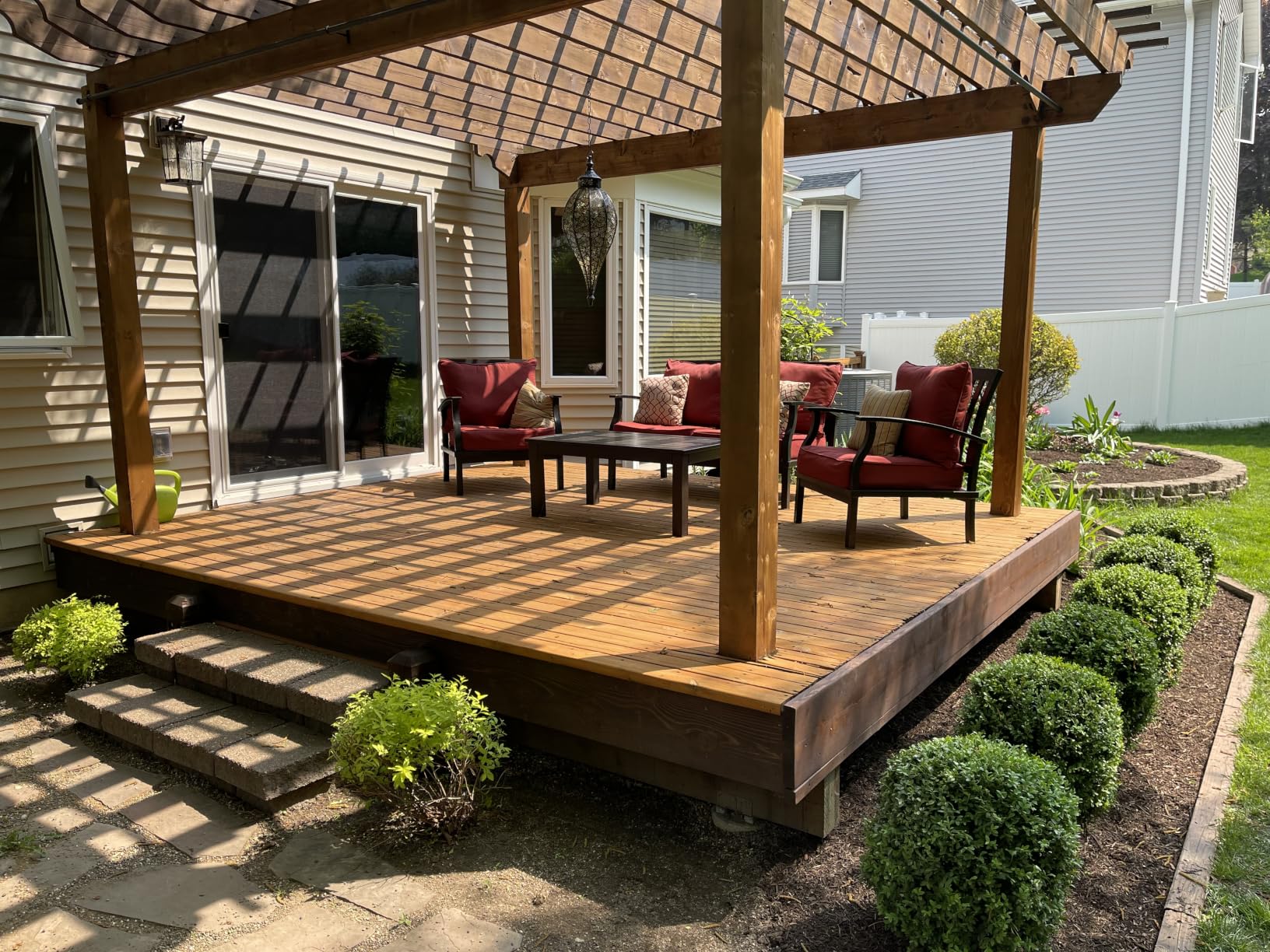 DEFY Extreme Wood Stain and Sealer in One - 1 Gallon Semi-Transparent Waterproof Coating for All Wood Types - Cedar Tone customer photo 2