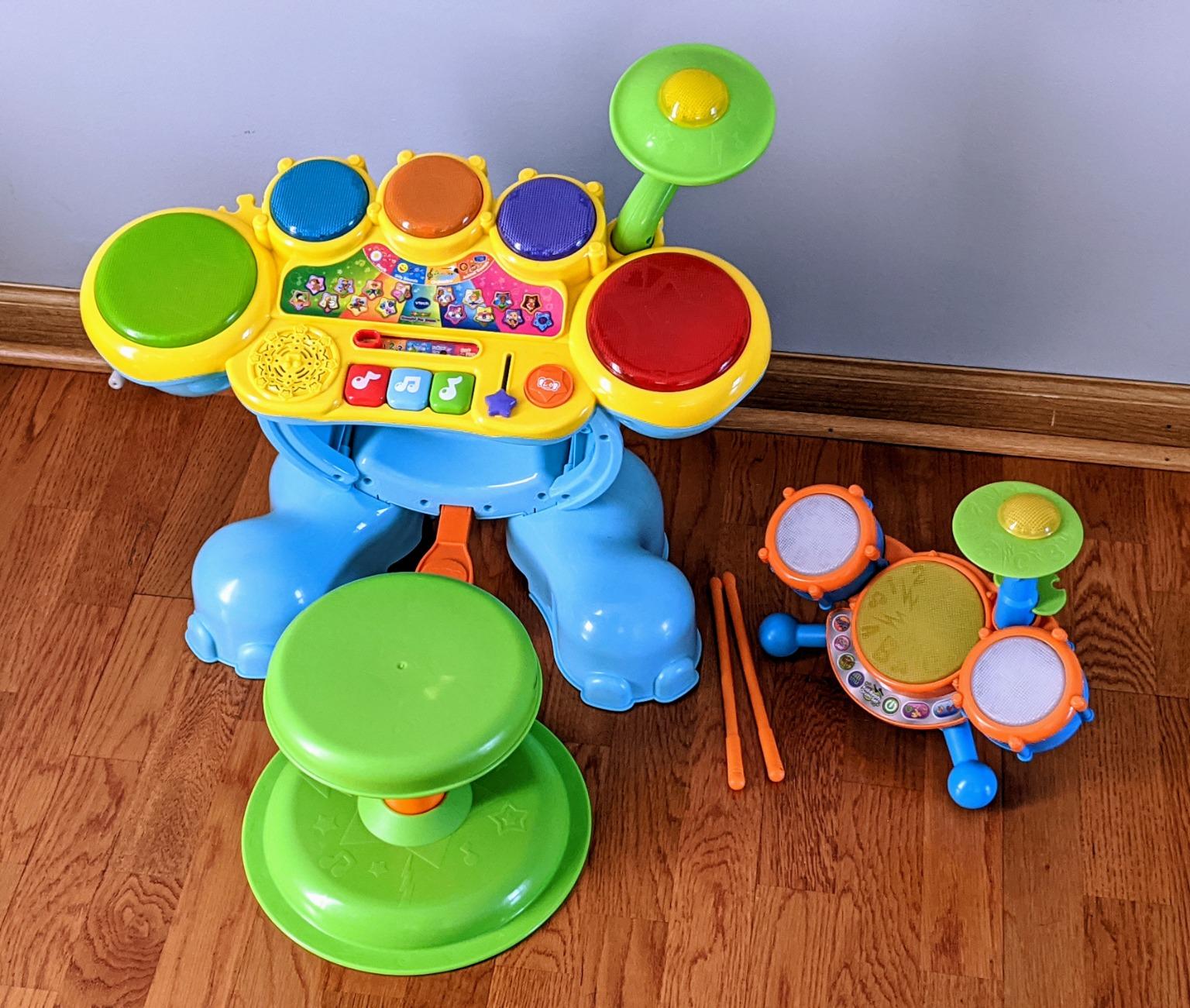 VTech KidiBeats Kids Drum Set, Orange customer photo 2