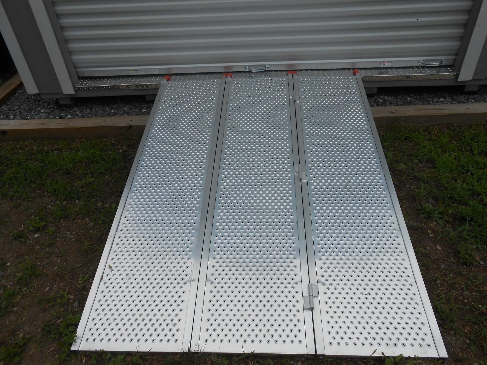 Black Widow Aluminum Folding ATV Ramp w/ Extra Wide Punch Plate, 1,500 lbs Capacity, 6' 5