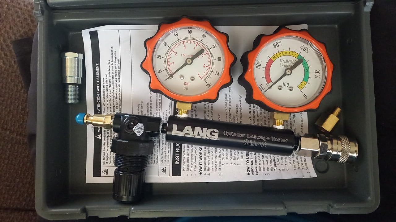 Lang Tools CLT-2 100 PSI Cylinder Leakage Tester with 2 Gauges, One Size customer photo 2