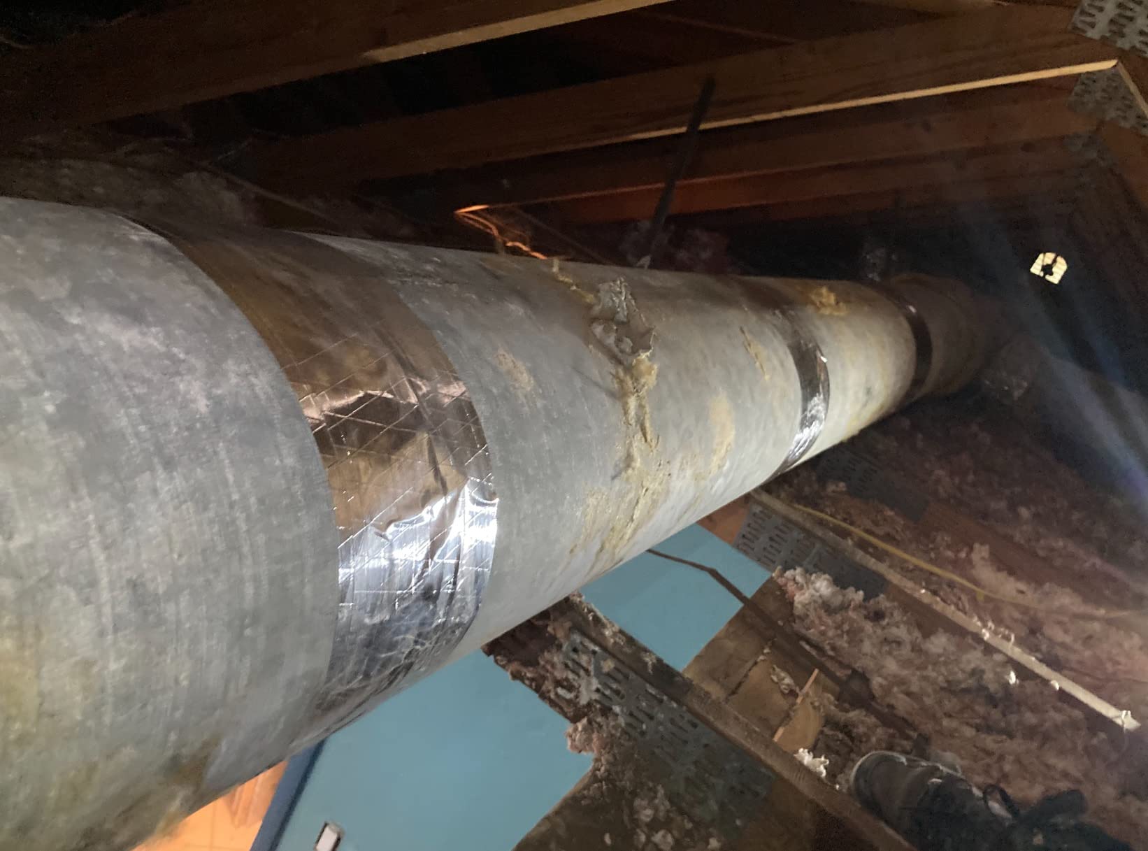 Duct Insulation, 1-1/2In x 48In x 25Ft Fiberglass Duct Wrap customer photo 1
