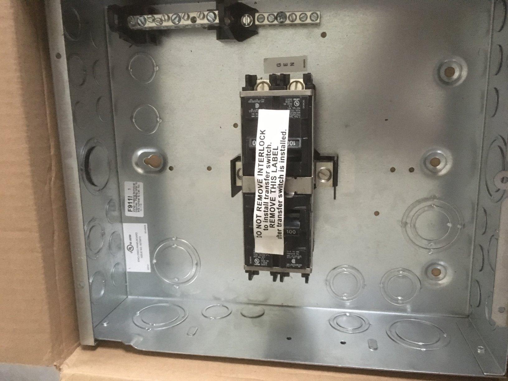 Generac 100-Amp Manual Generator Transfer Switch, Single Load Double Pole, Indoor Backup Power for Portable Generators customer photo 1