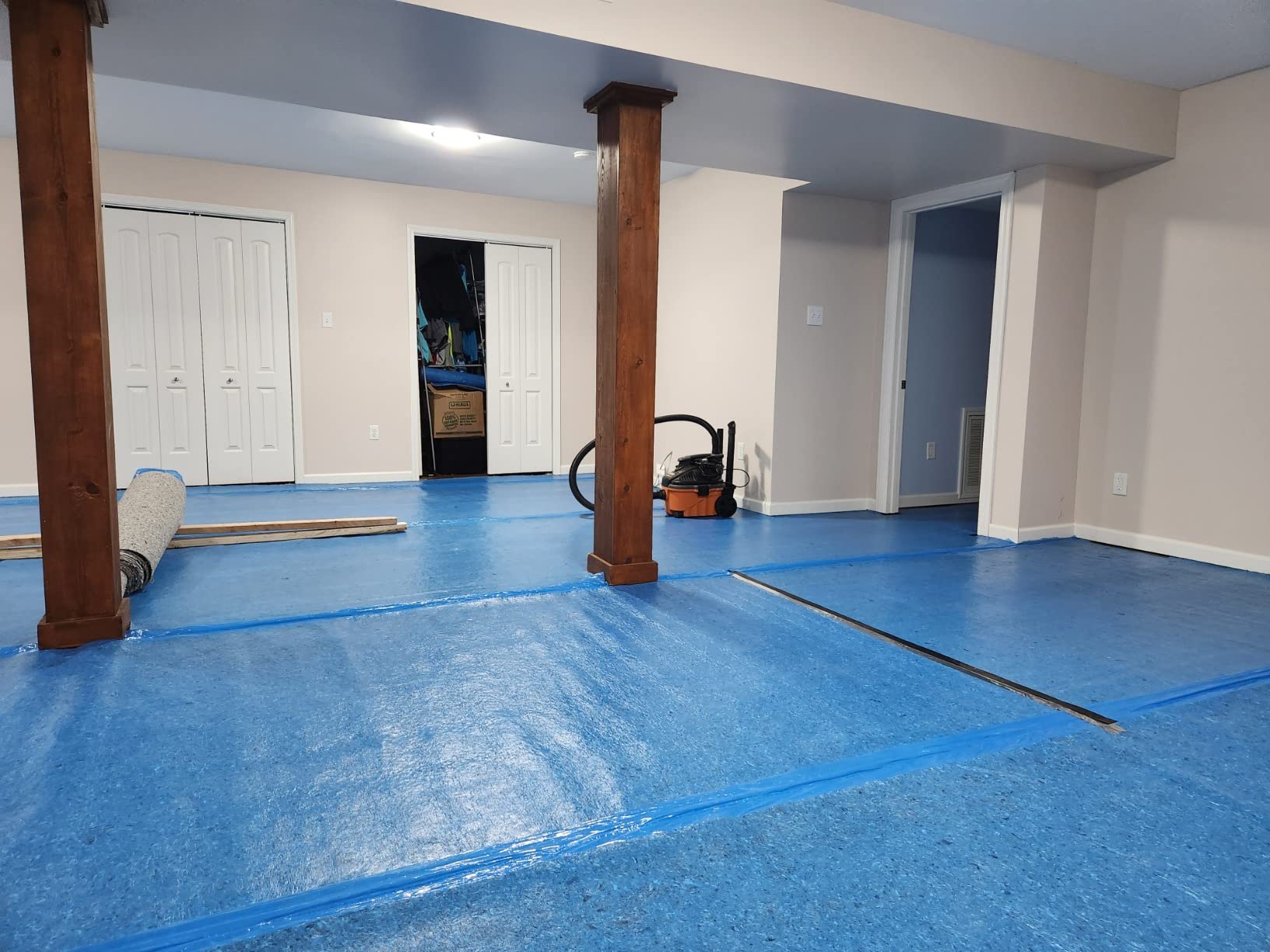 QuietWalk Underlayment 360 sq ft - 3 mm Thick - for Laminate & Hardwood Floors - Approved for Pre-Attached Pad - Recycled Fiber - Floating Install - Sound & Moisture Barrier - Made in USA customer photo 2