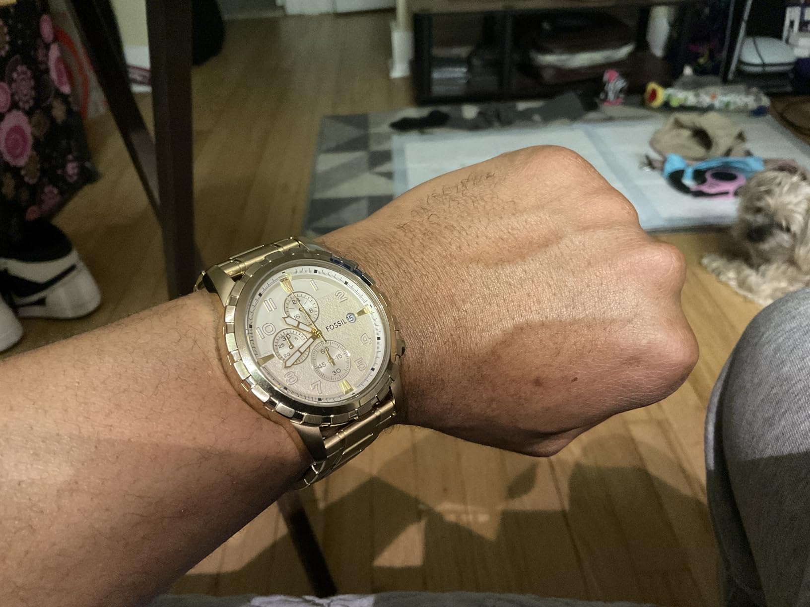 Fossil Men's Dean Quartz Stainless Steel Chronograph Watch for Men customer photo 1